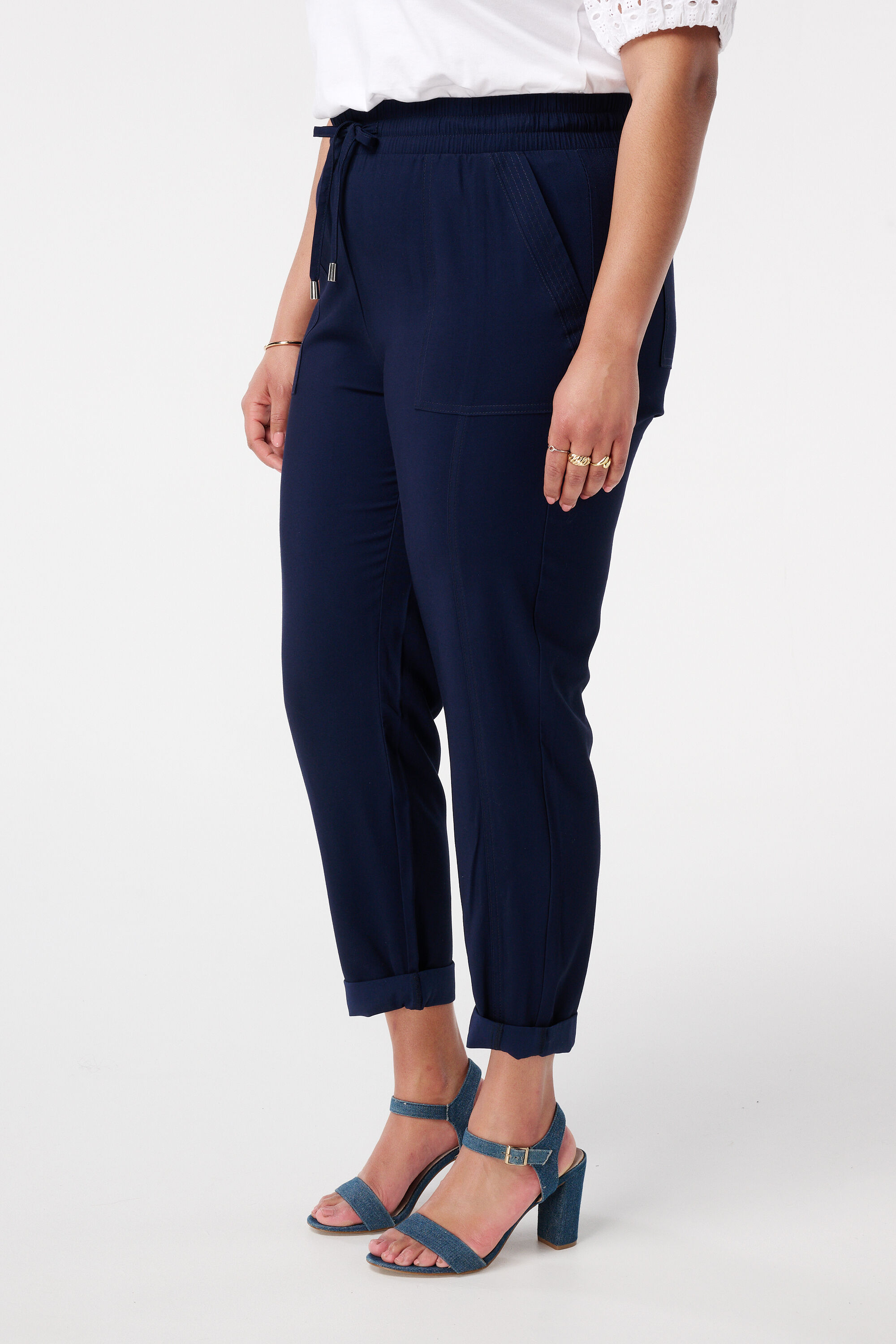 Broek met elastische taille image number 5