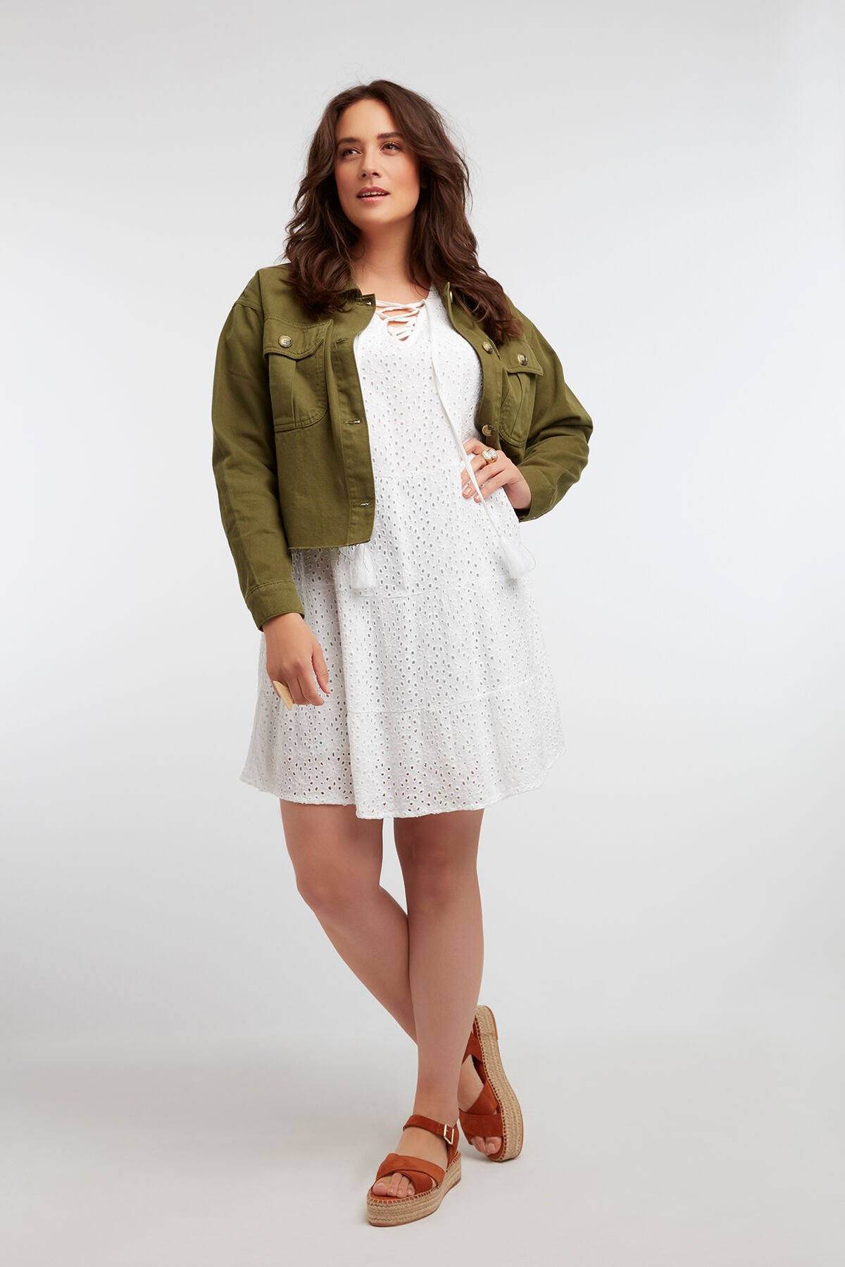 Tuniekjurk met broderie image number 6