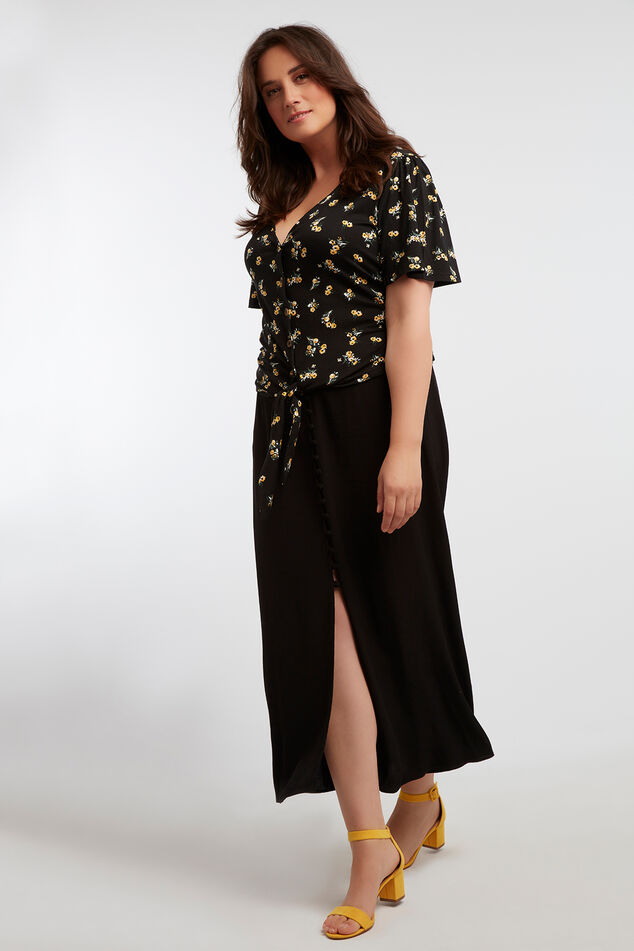 Lange rok met knoopsluiting image number 6