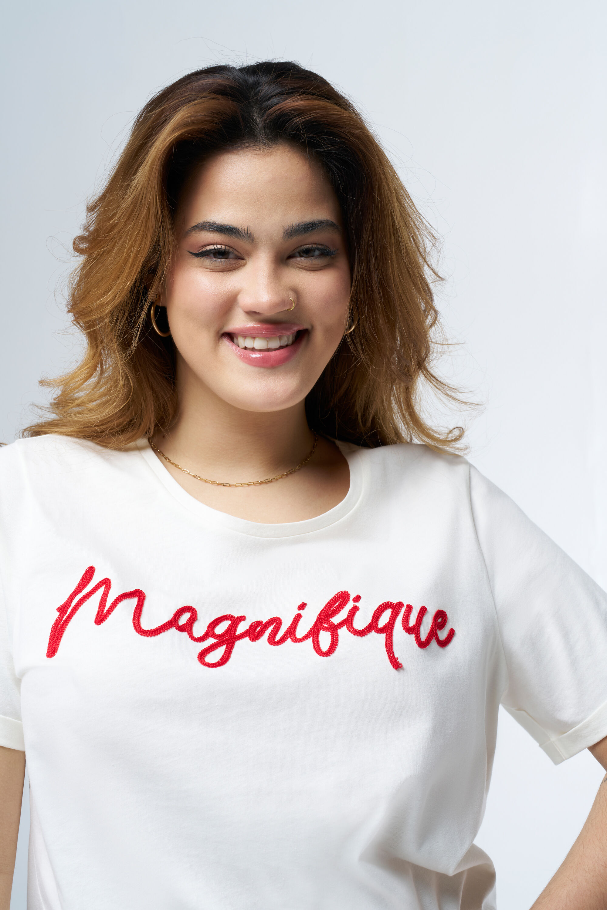 T-shirt met tekst image number 3