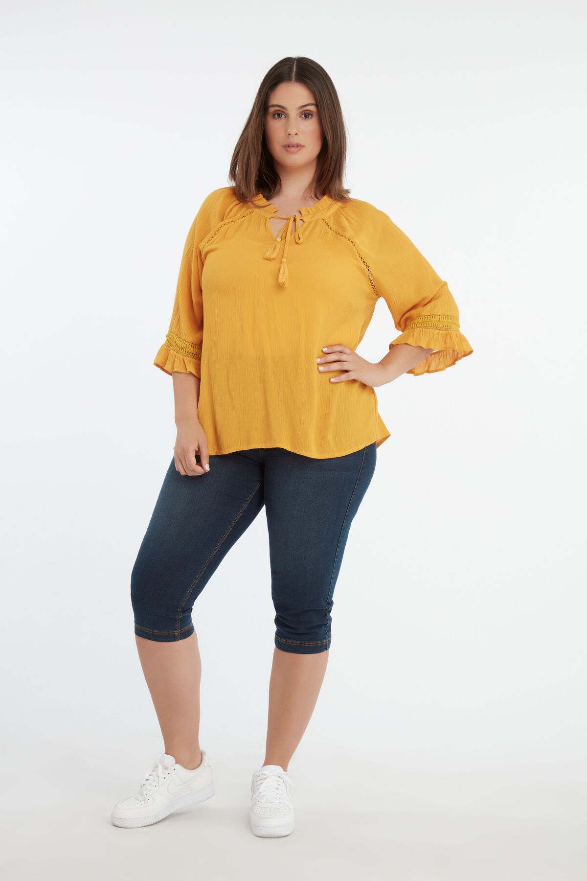 Blouse met opengewerkte details image number 5