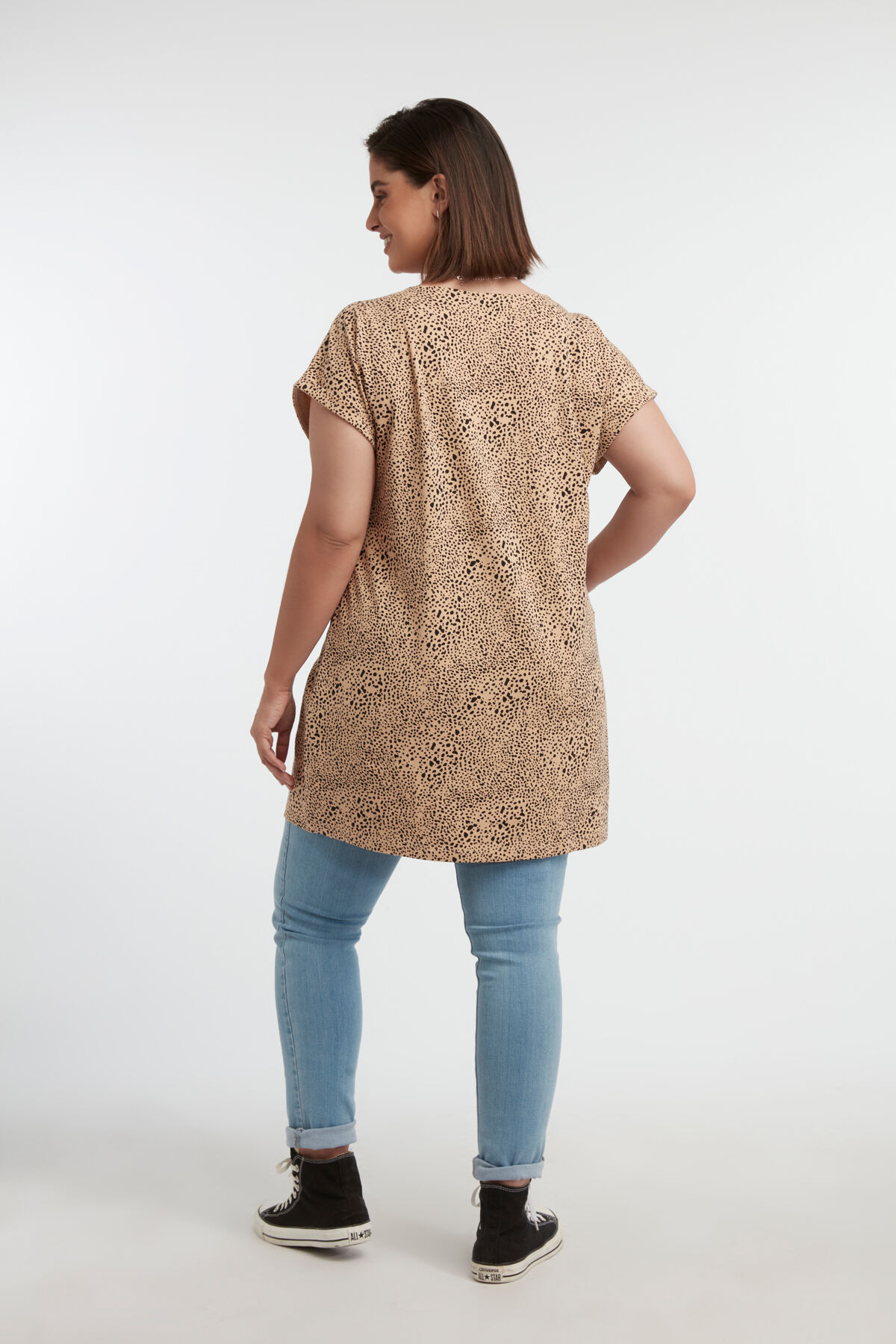 Lang T-shirt met print image number 4