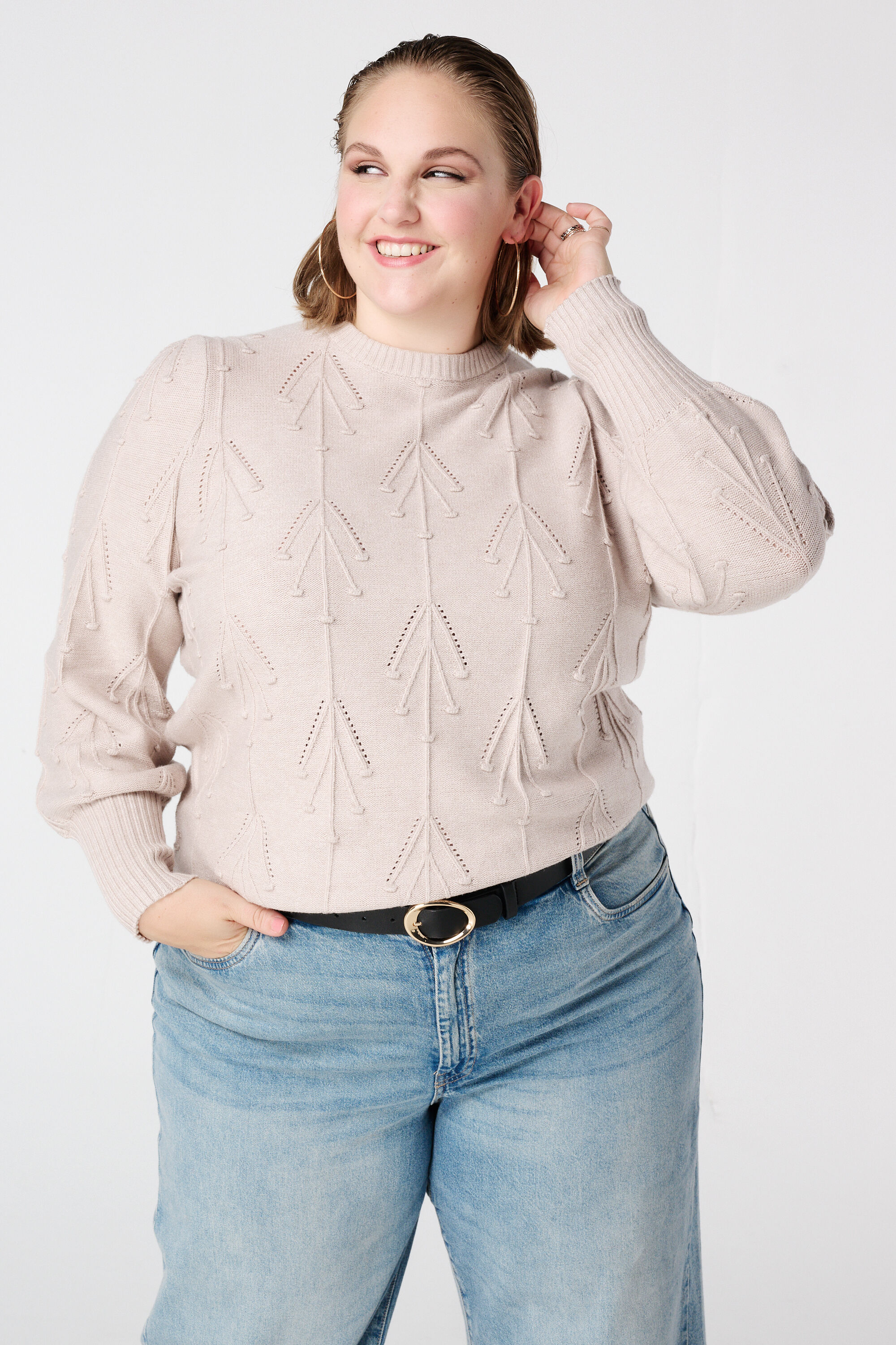 Gebreide trui met patroon