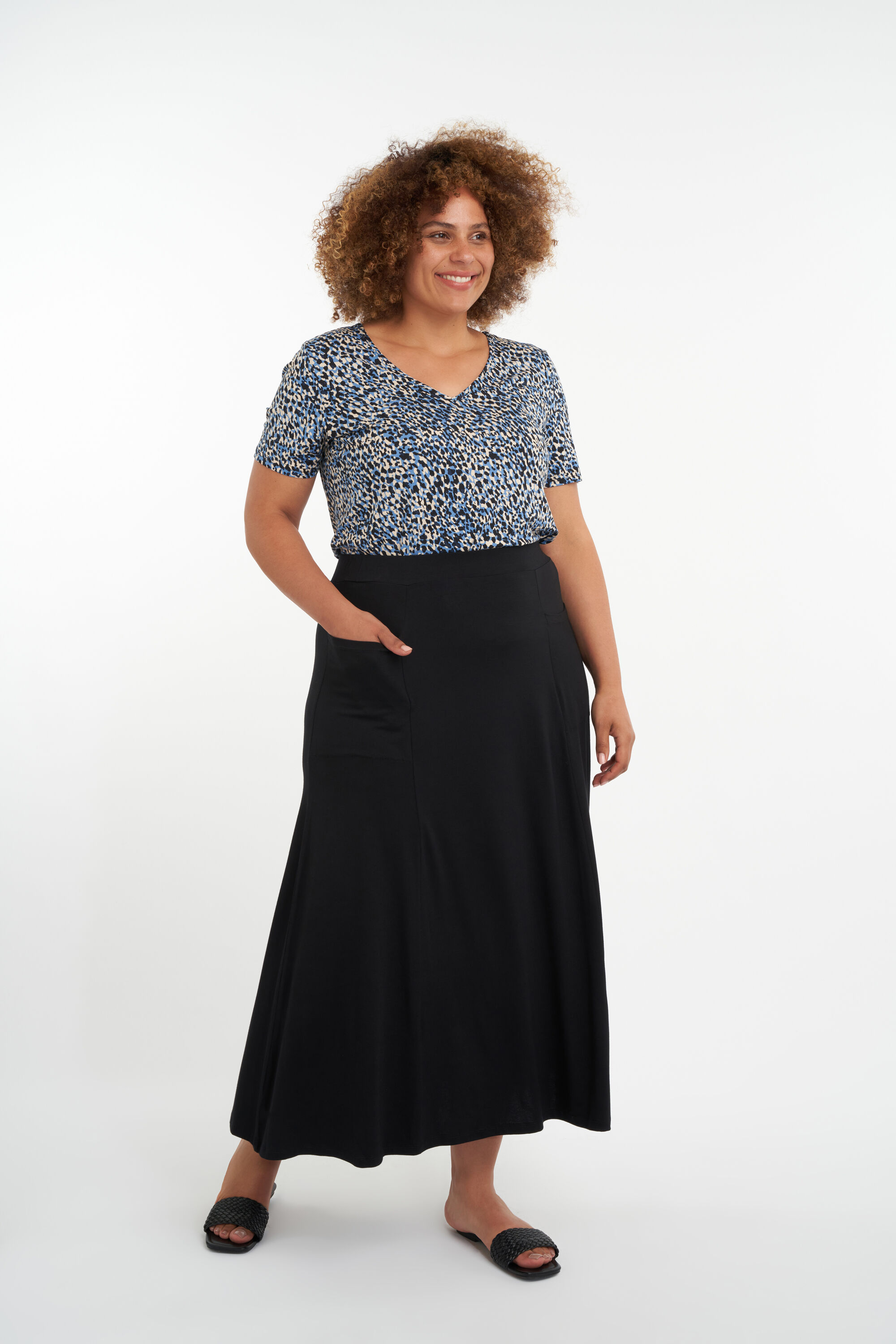 Maxi rok met zakken image number 5