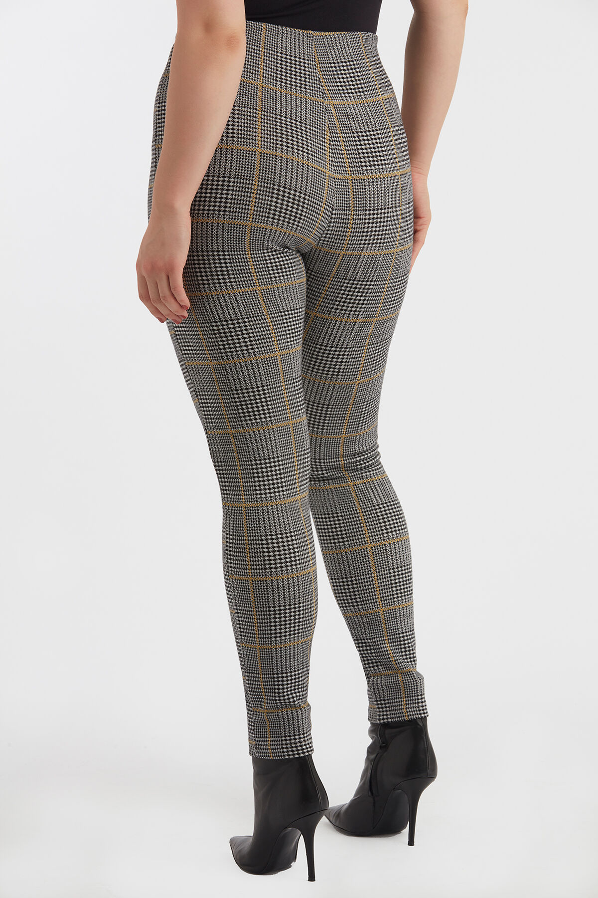 Legging met geruite print image number 3