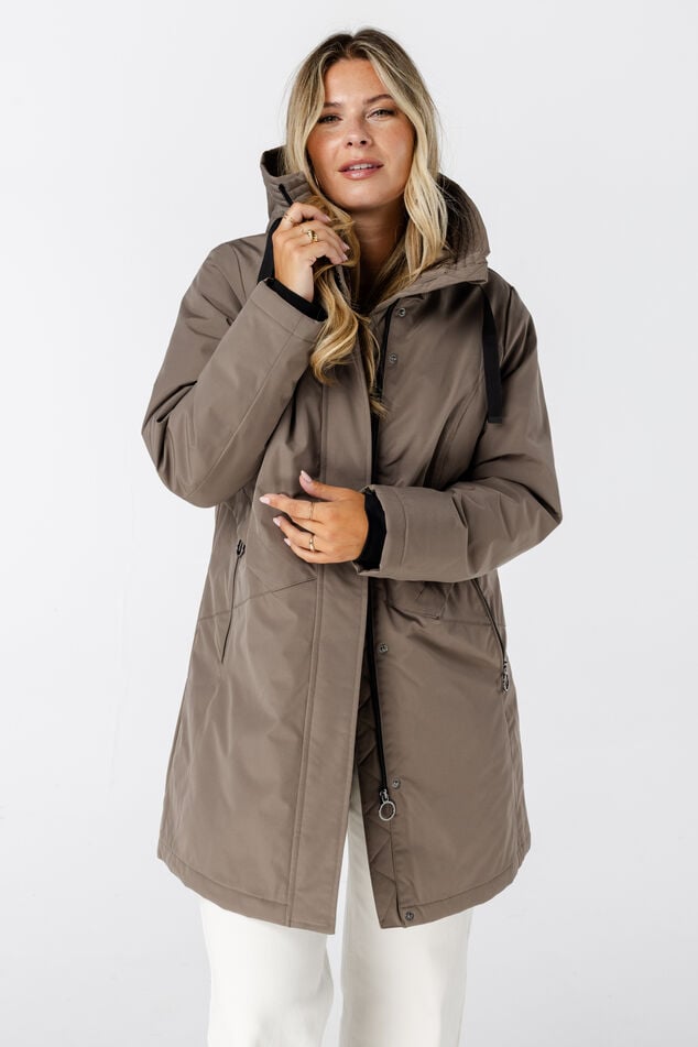 Water afstotende jas met capuchon image number 0