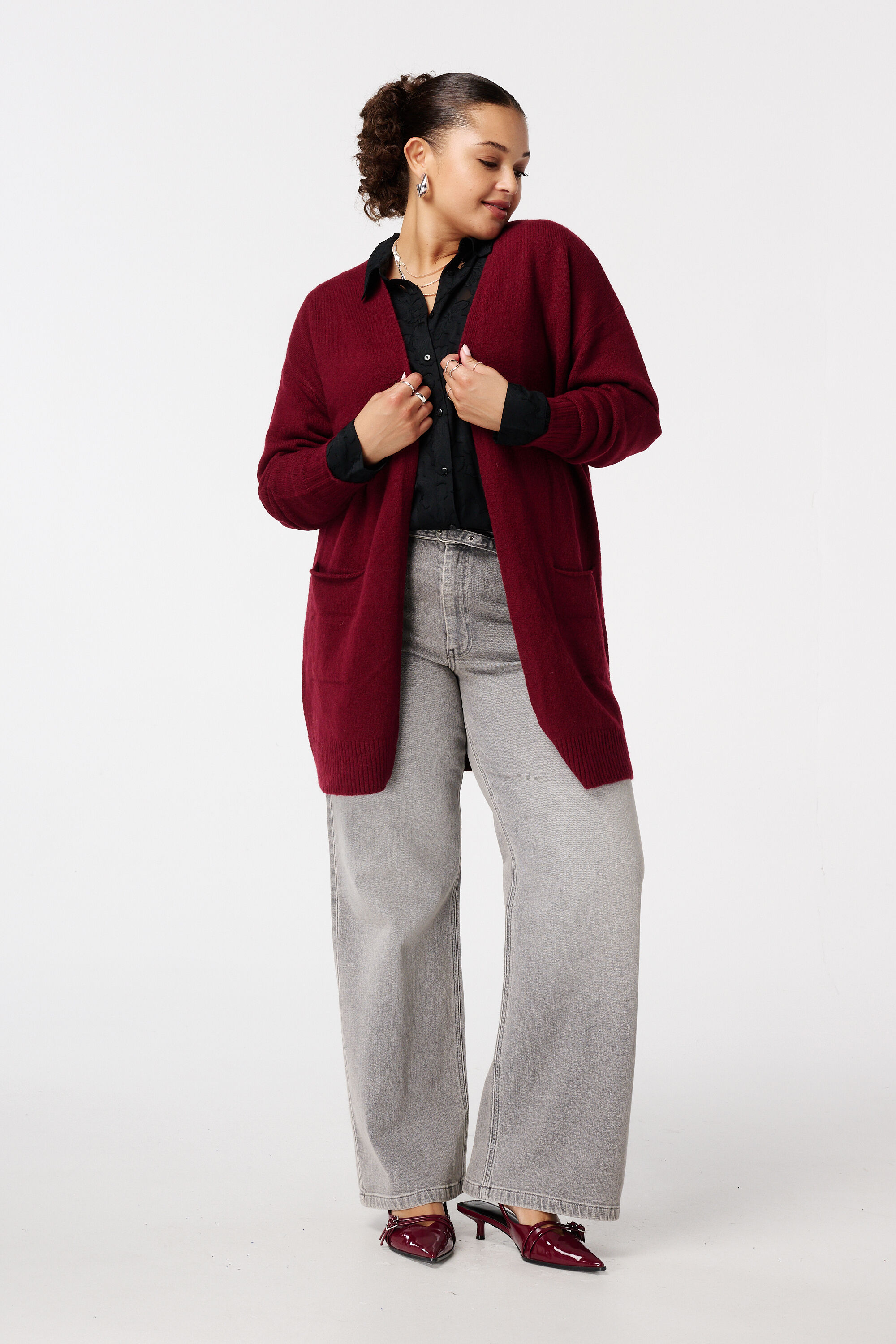 Halflang vest met steekzakken image number 5