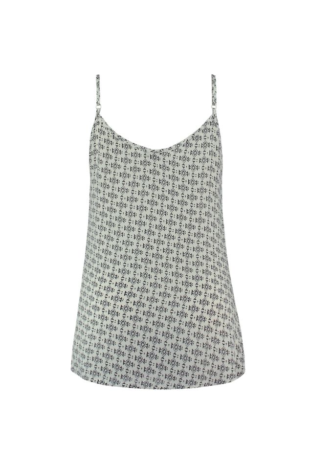 Blouse top met print  image number 2