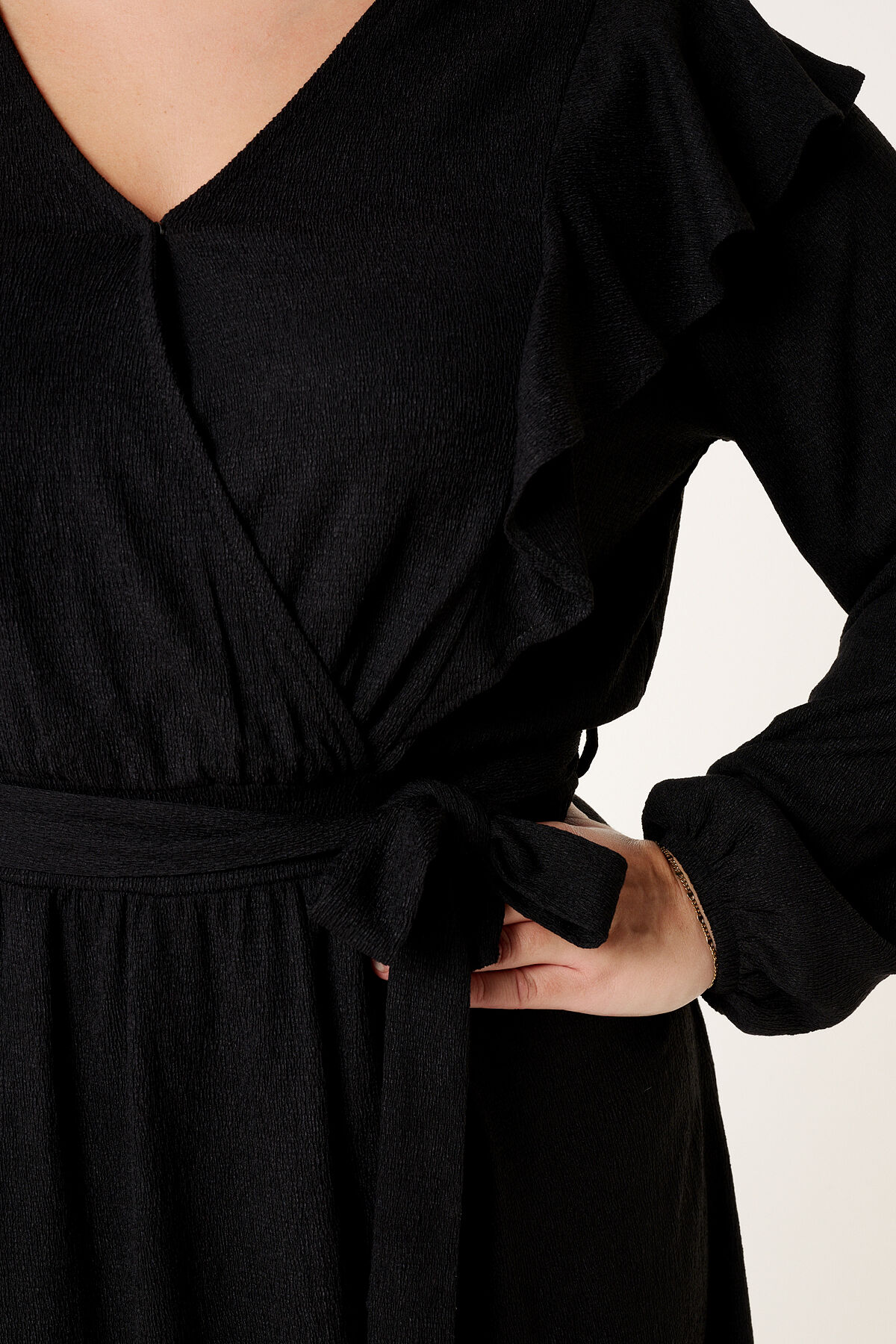 Jurk met ruffle details image number 4