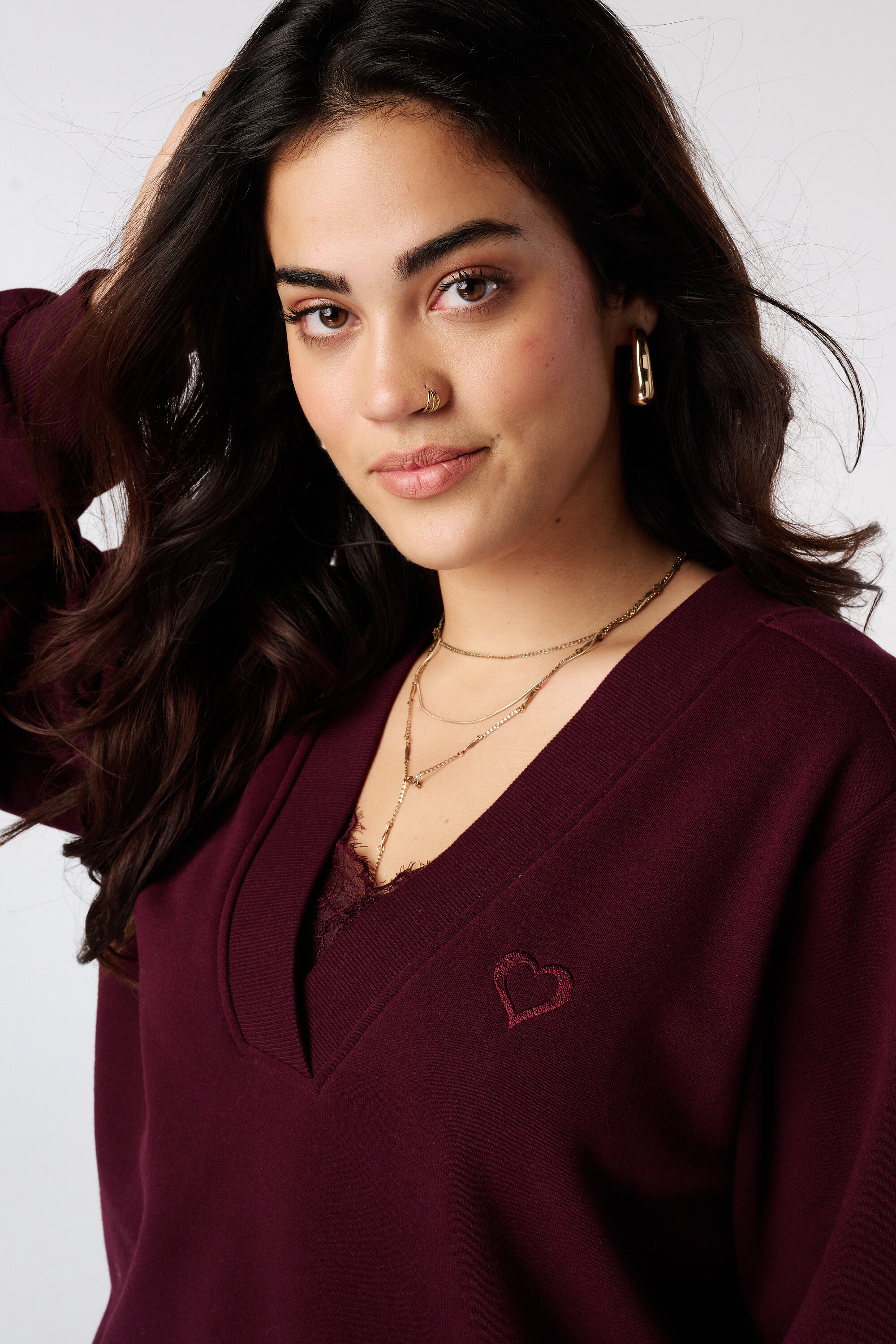 Sweater met v-hals image number 4