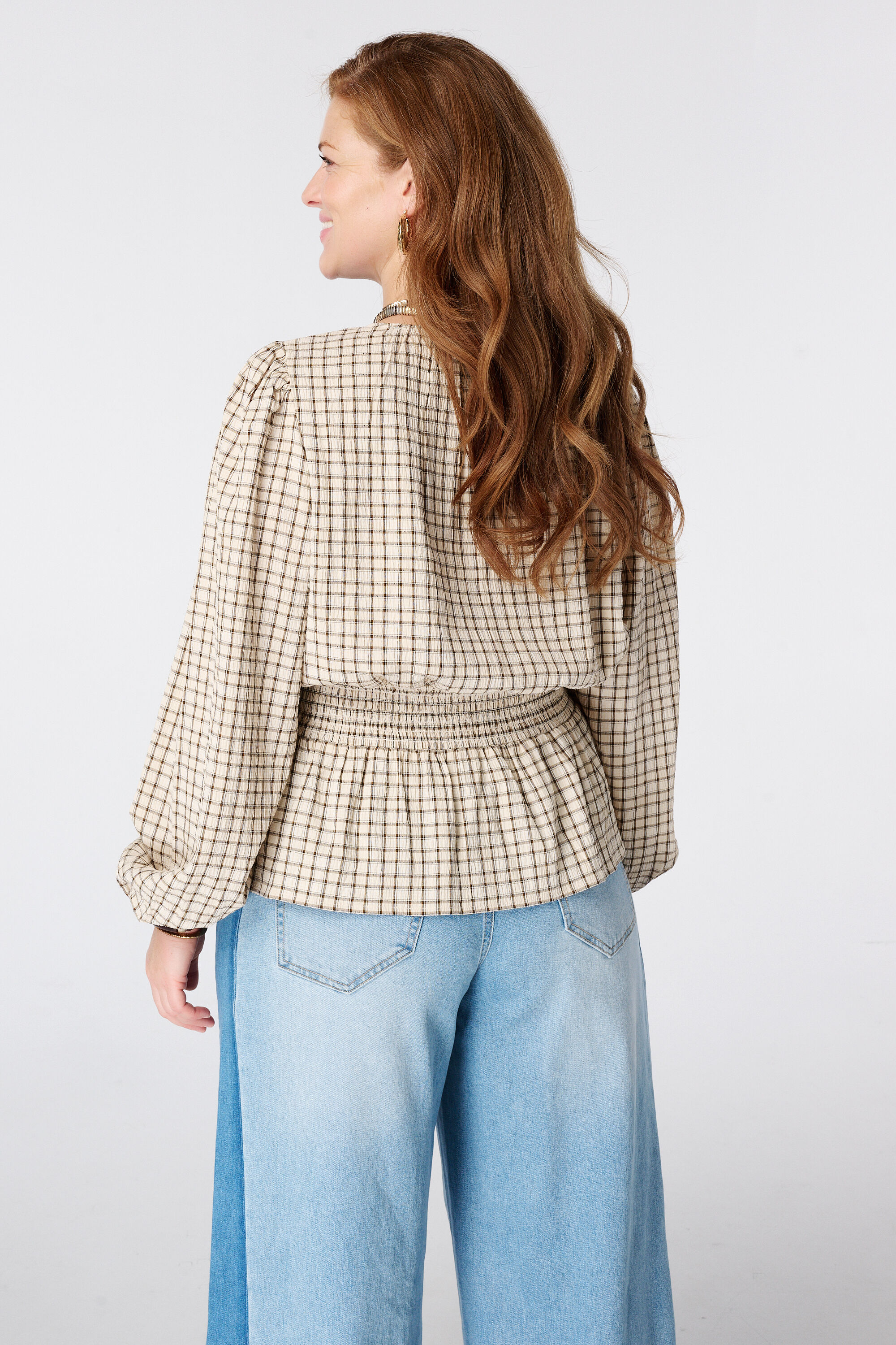 Geruite blouse image number 3