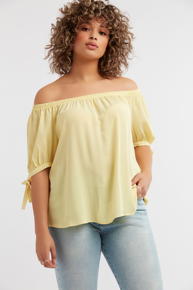 Off-shoulder blouse  image number 0