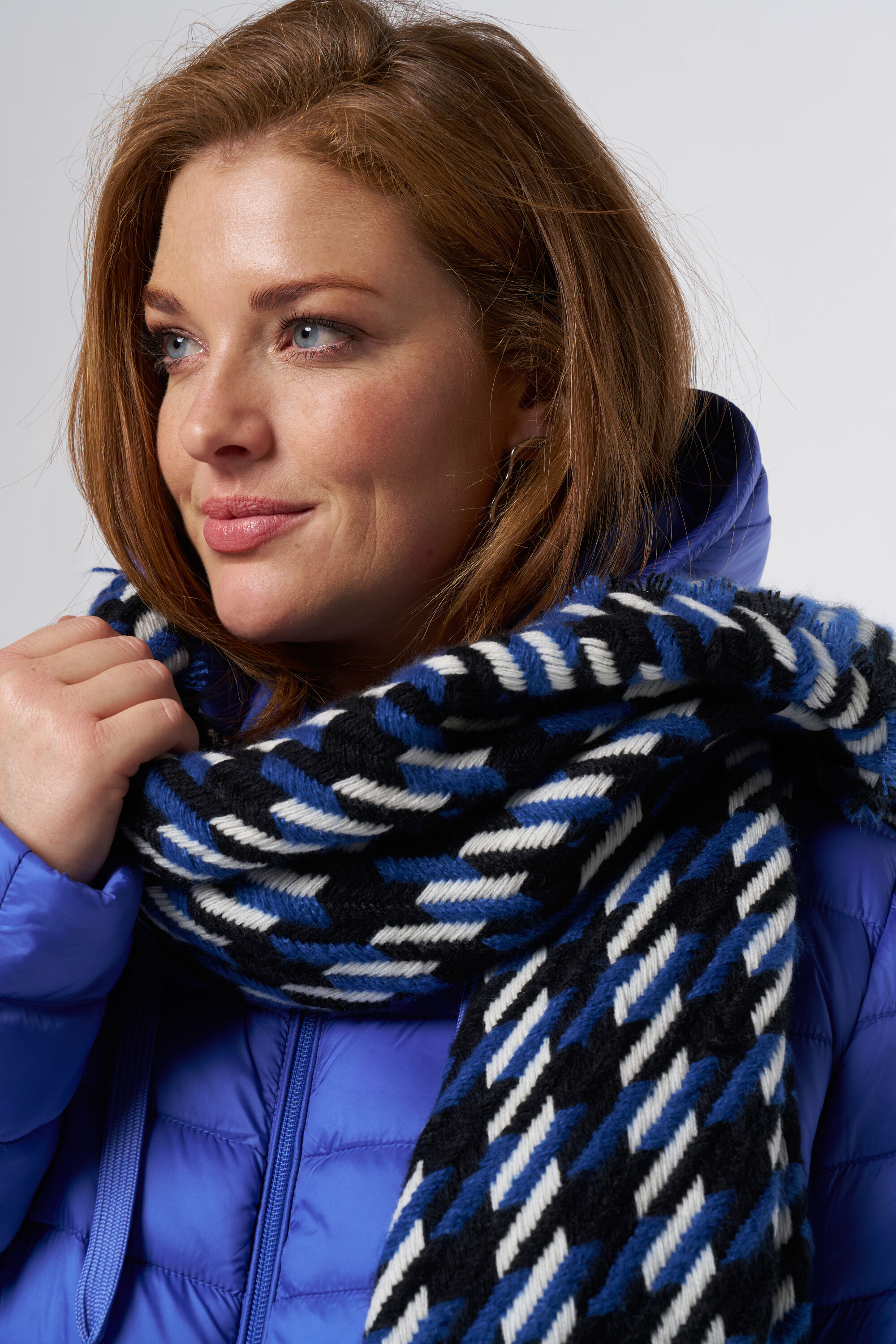 Wintersjaal met print image number 2