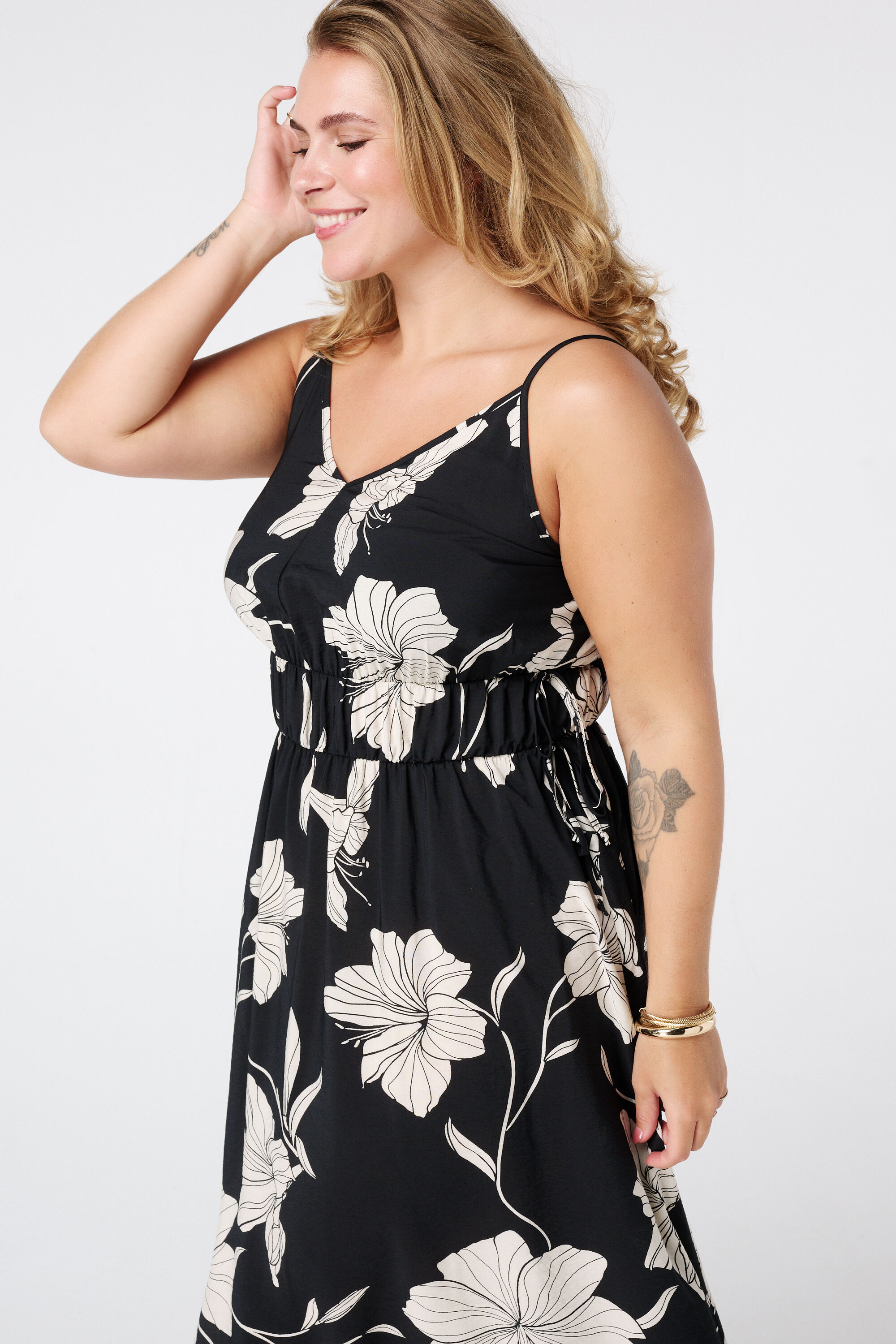 Maxi jurk met bloemenprint image number 5