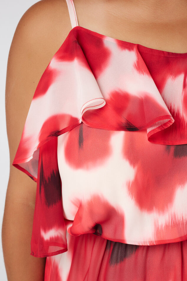 Midi jurk met print image number 6