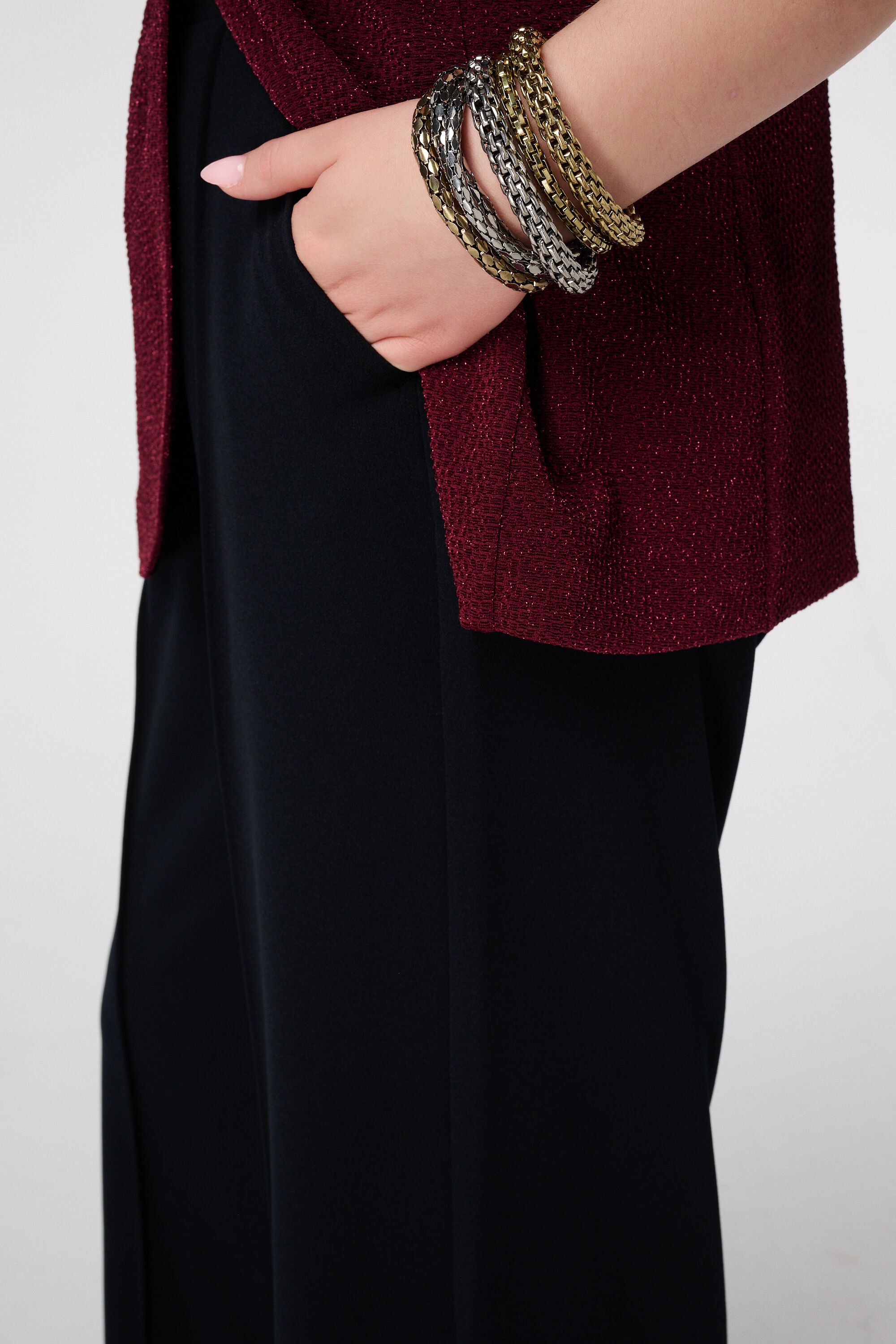 Rechtvallende broek met stretch image number 4