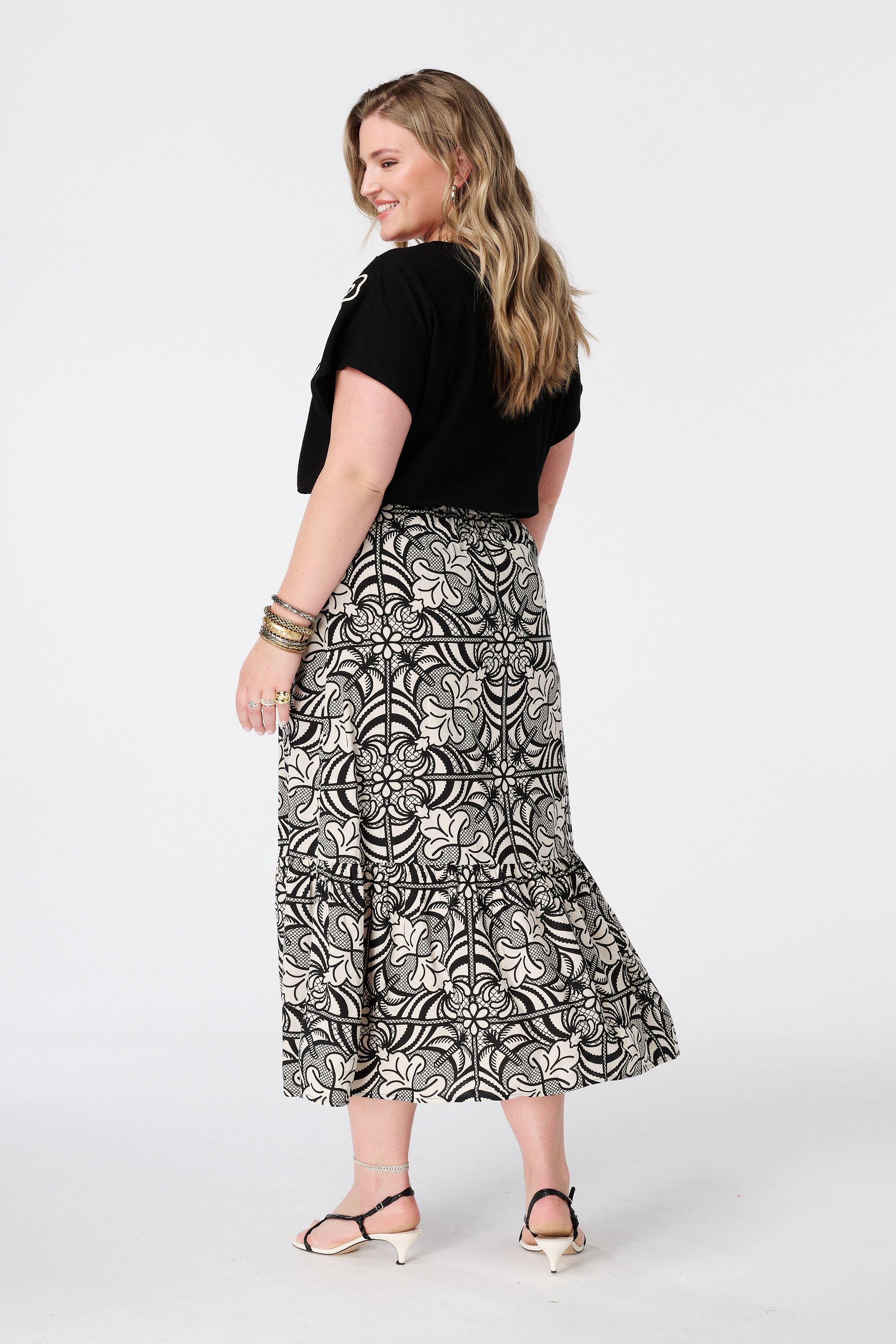 Maxi rok met print image number 3
