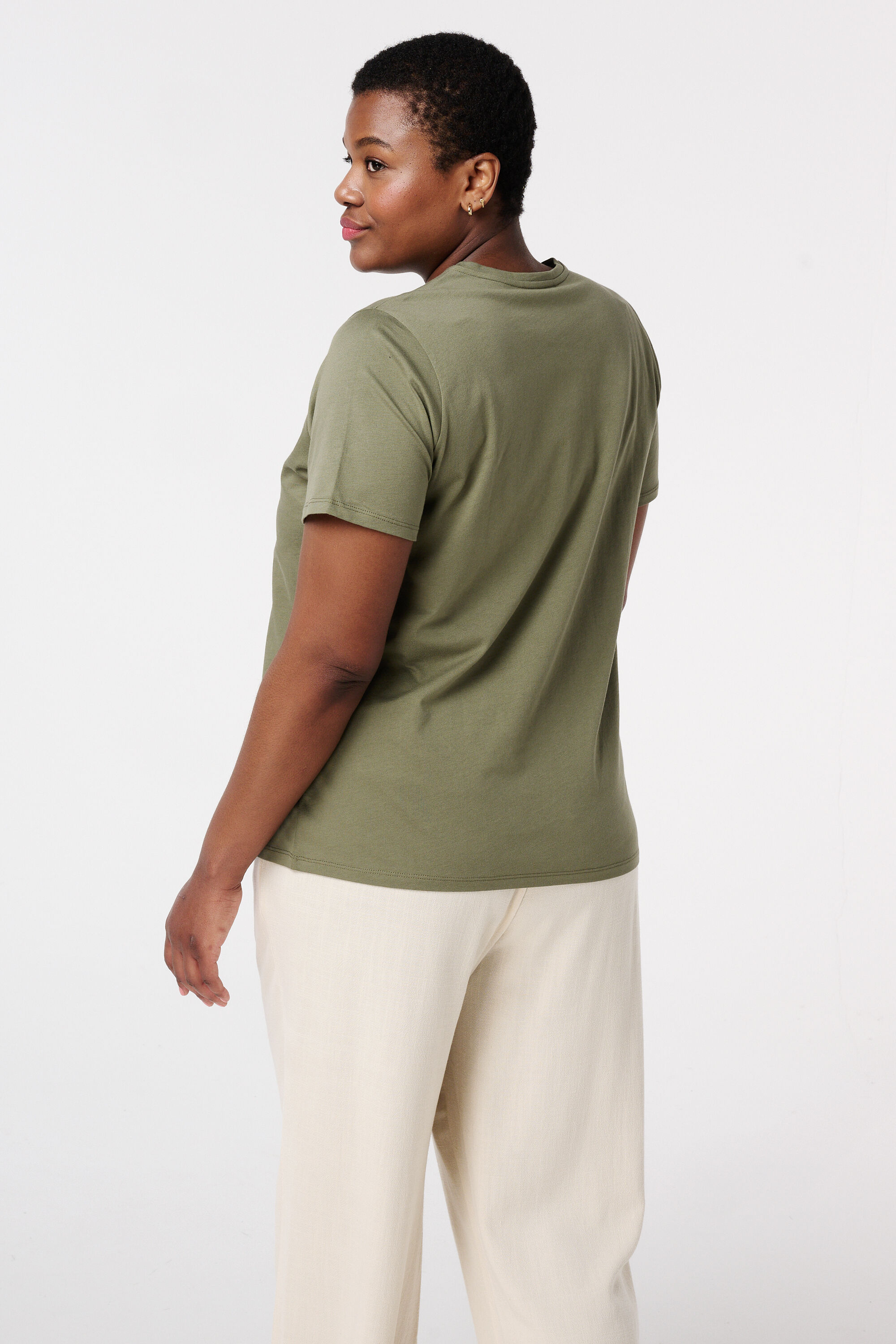 T-shirt met bloemen image number 3