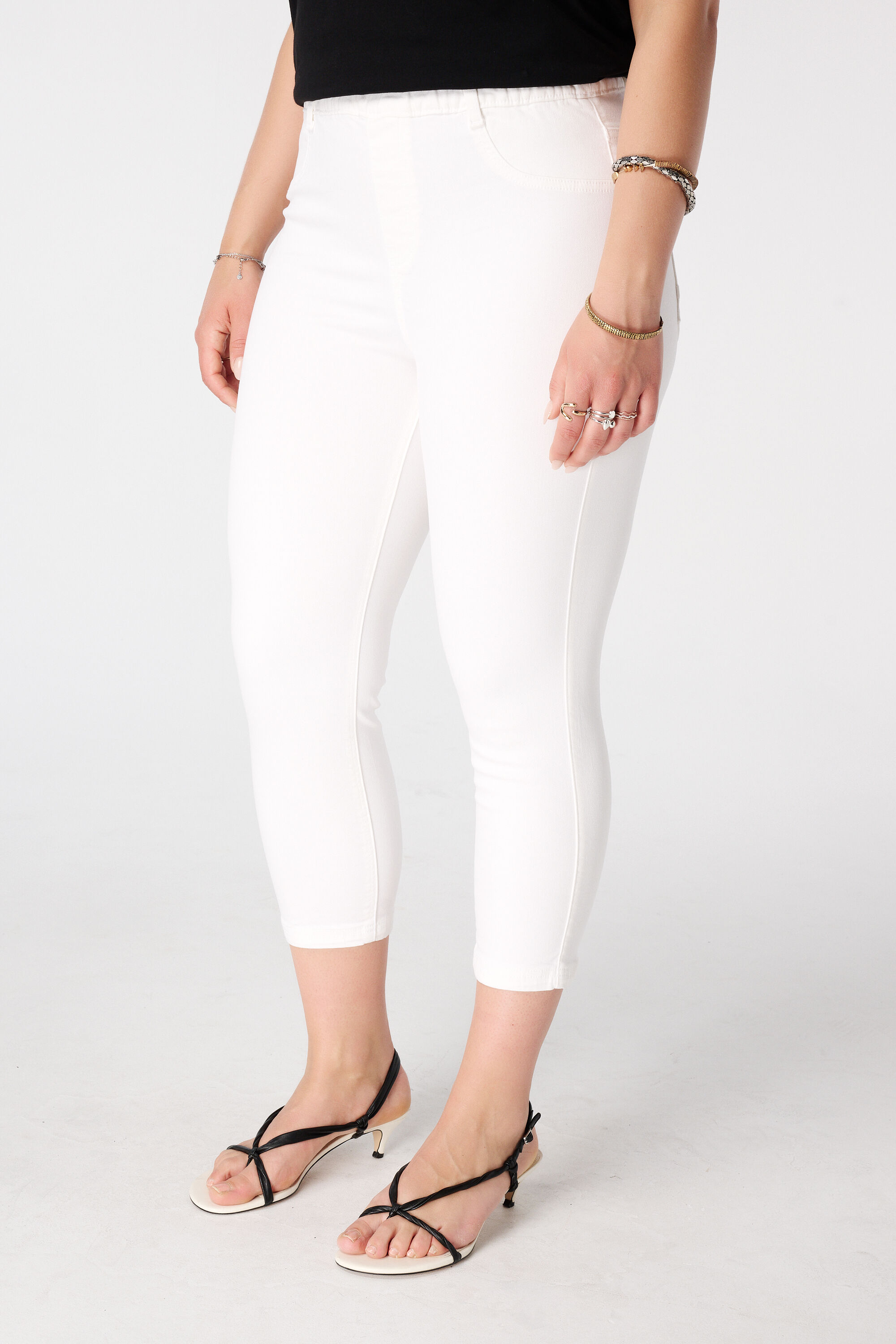 Capri tregging met denim look image number 5