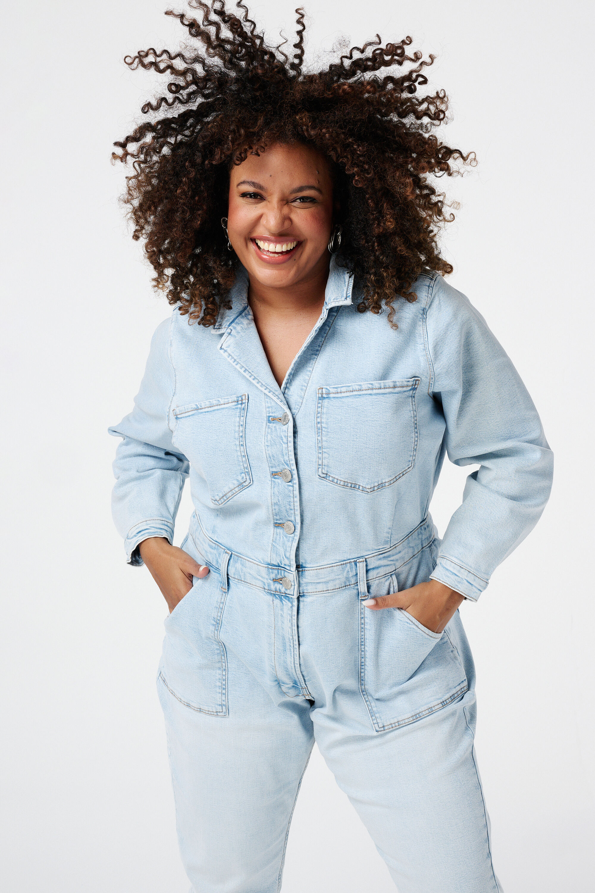 Denim jumpsuit image number 4