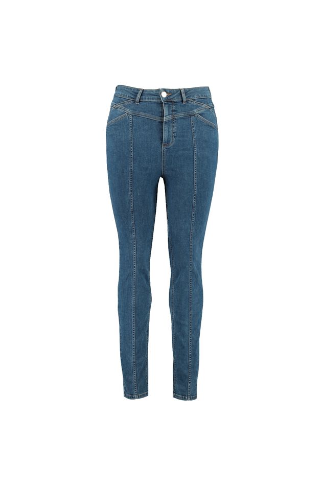 Skinny leg high waist jeans image number 1