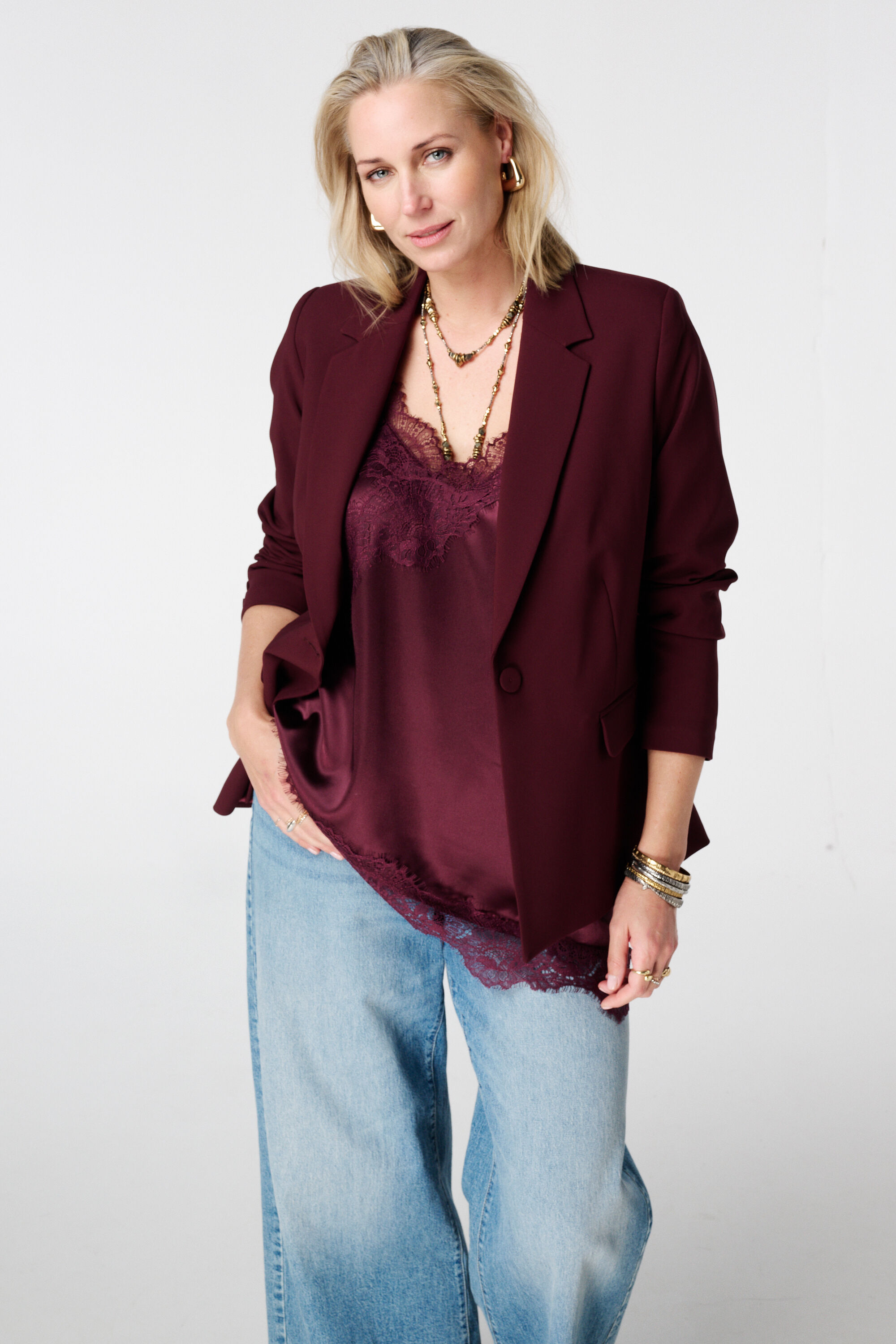 A-symmetrische top met kant