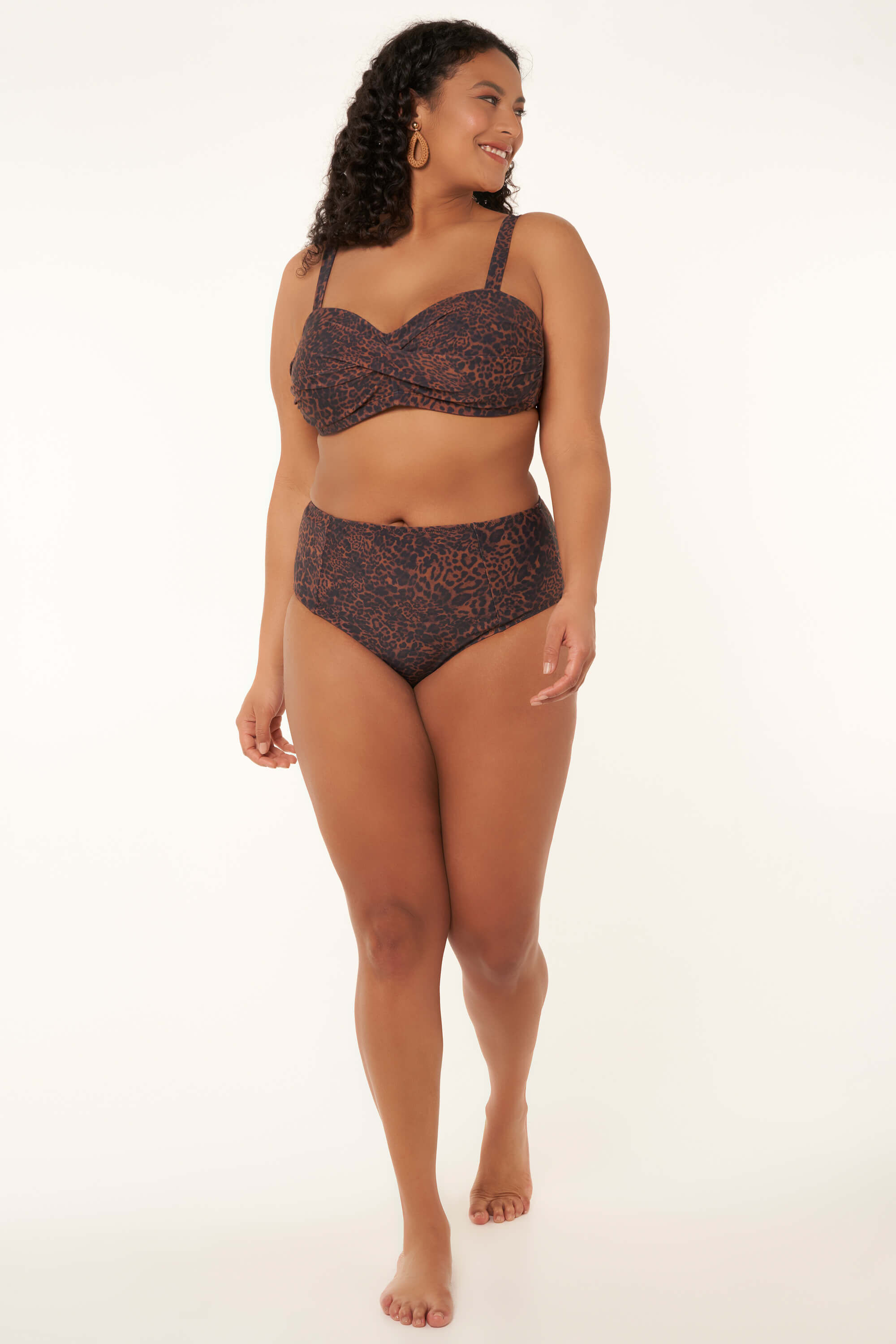 High waist bikinibroekje in panterprint image number 6