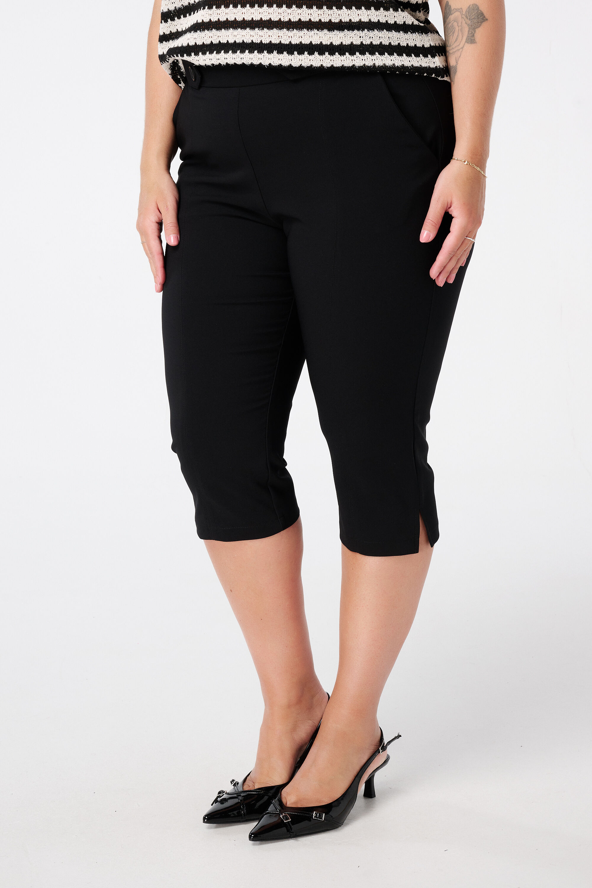 Capri pantalon met split image number 5
