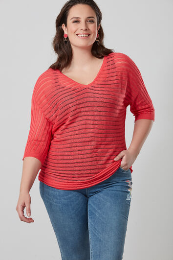 Semi transparante trui