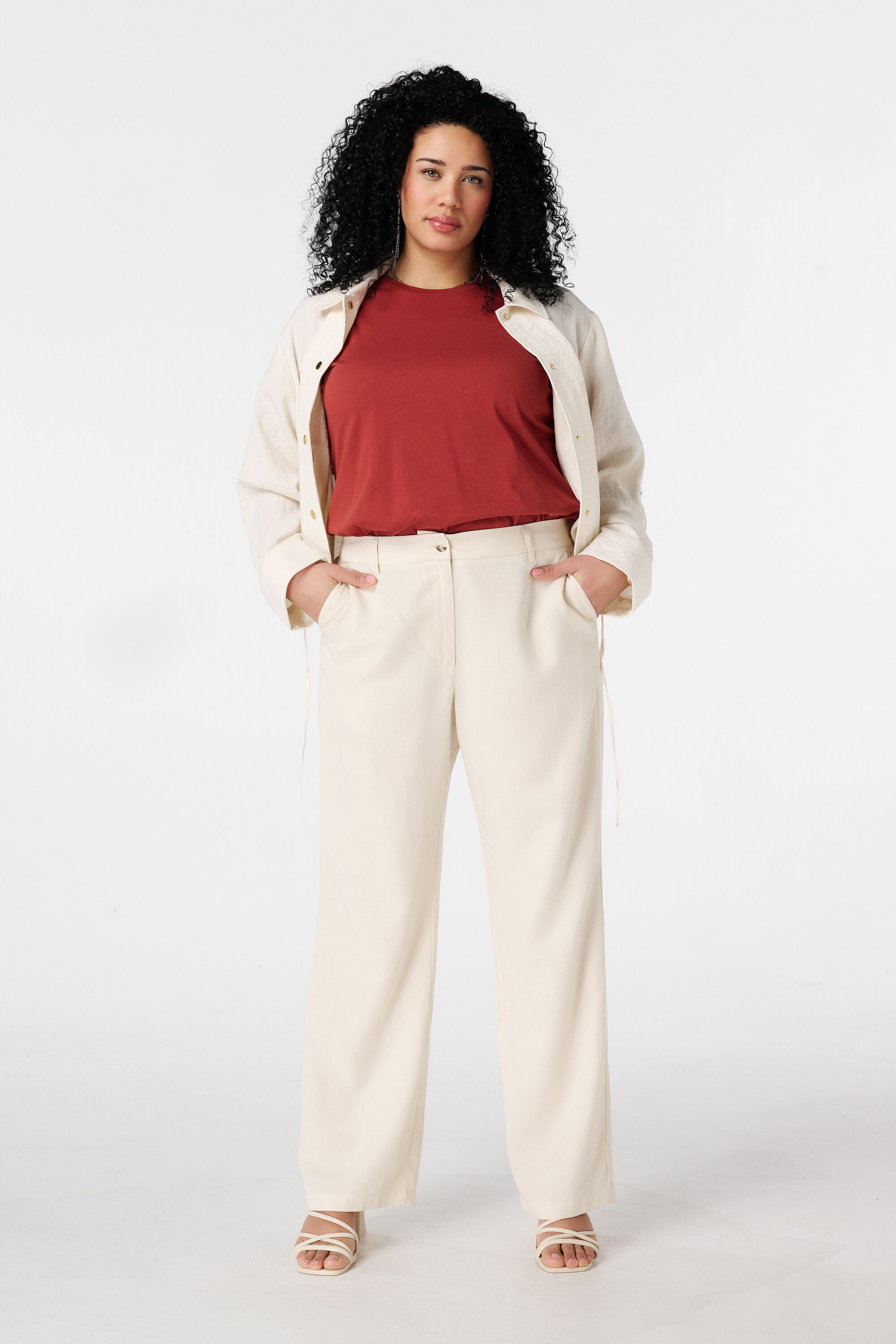 T-shirt met broderie image number 5