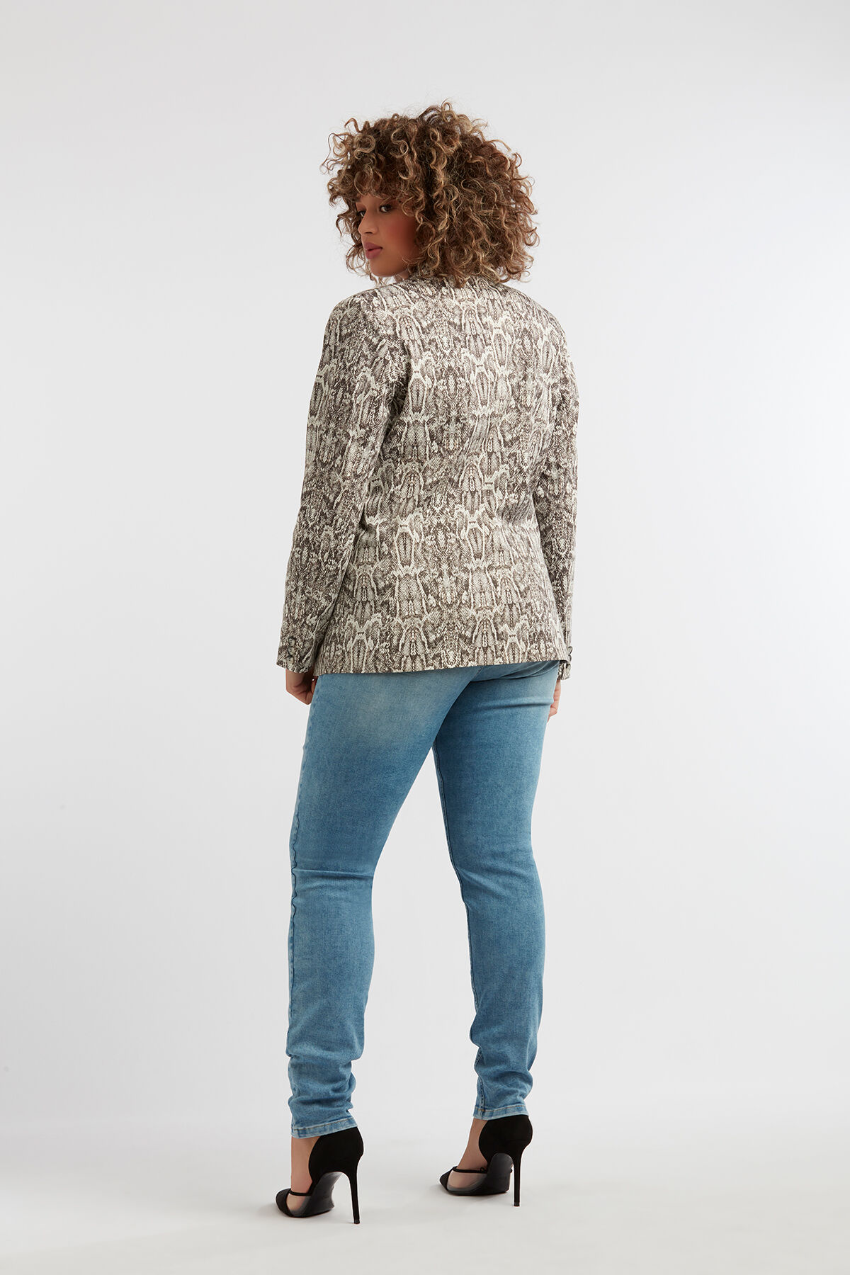 Blazer met snakeprint image number 3