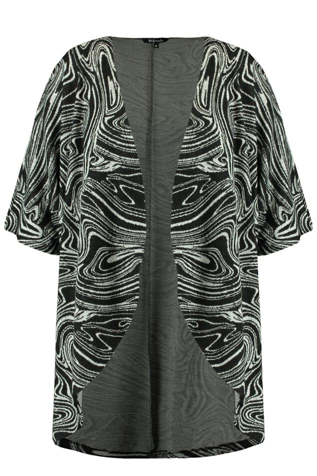 Openvallend vest met print image number 2