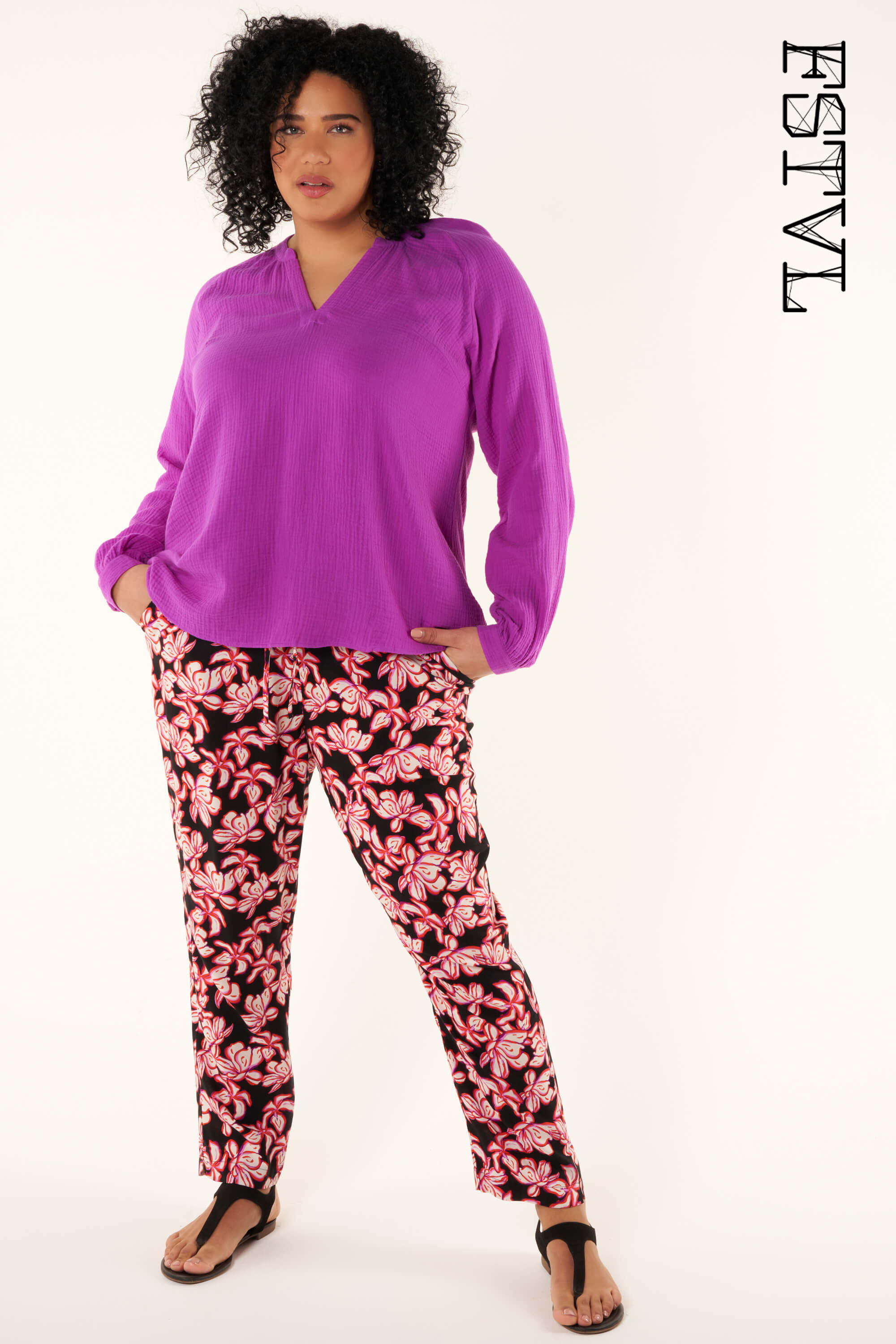 Dames Blouse met structuur MS Mode