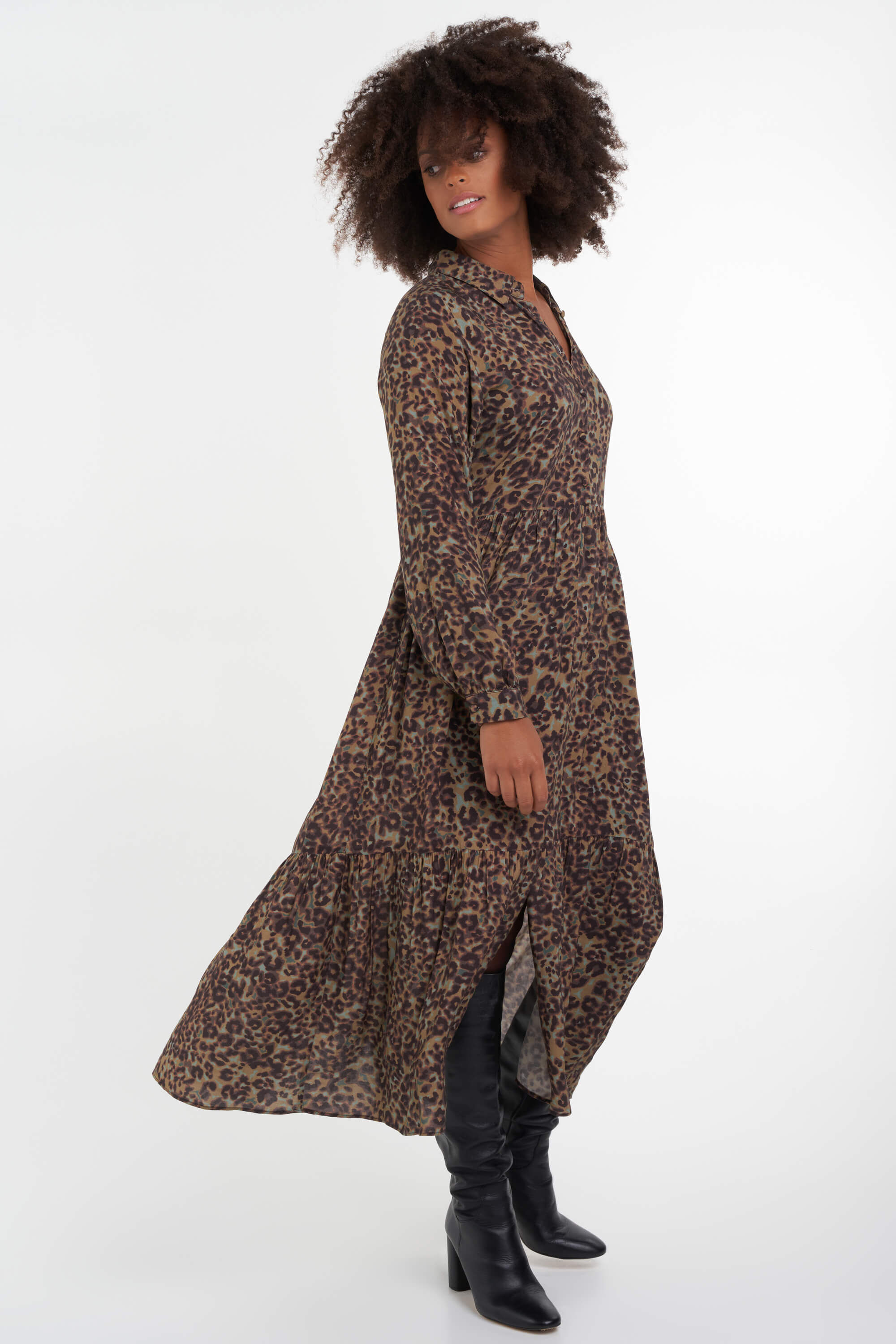 Lange jurk 2025 blouse