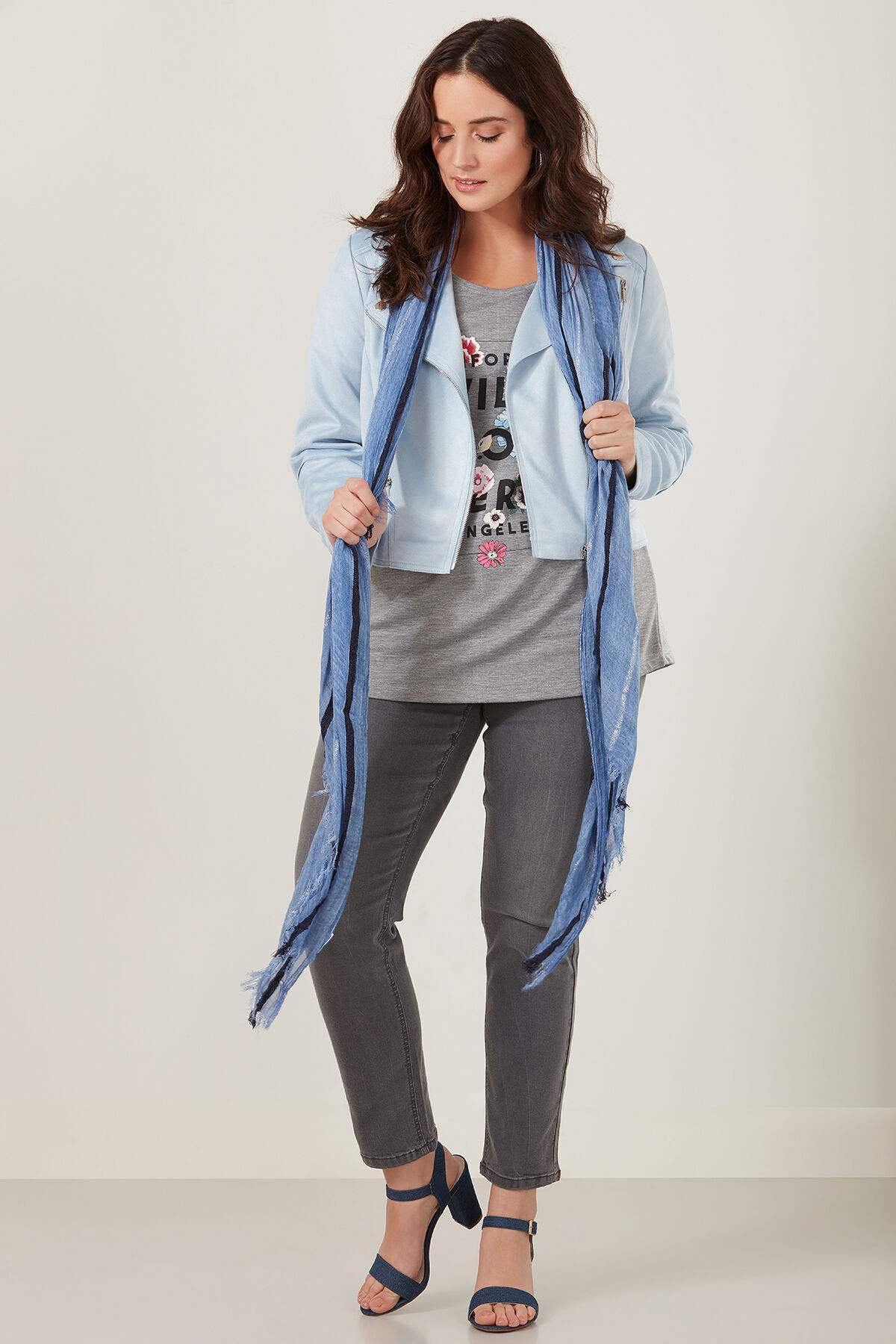 Sjaal met lurexdraad image number 0