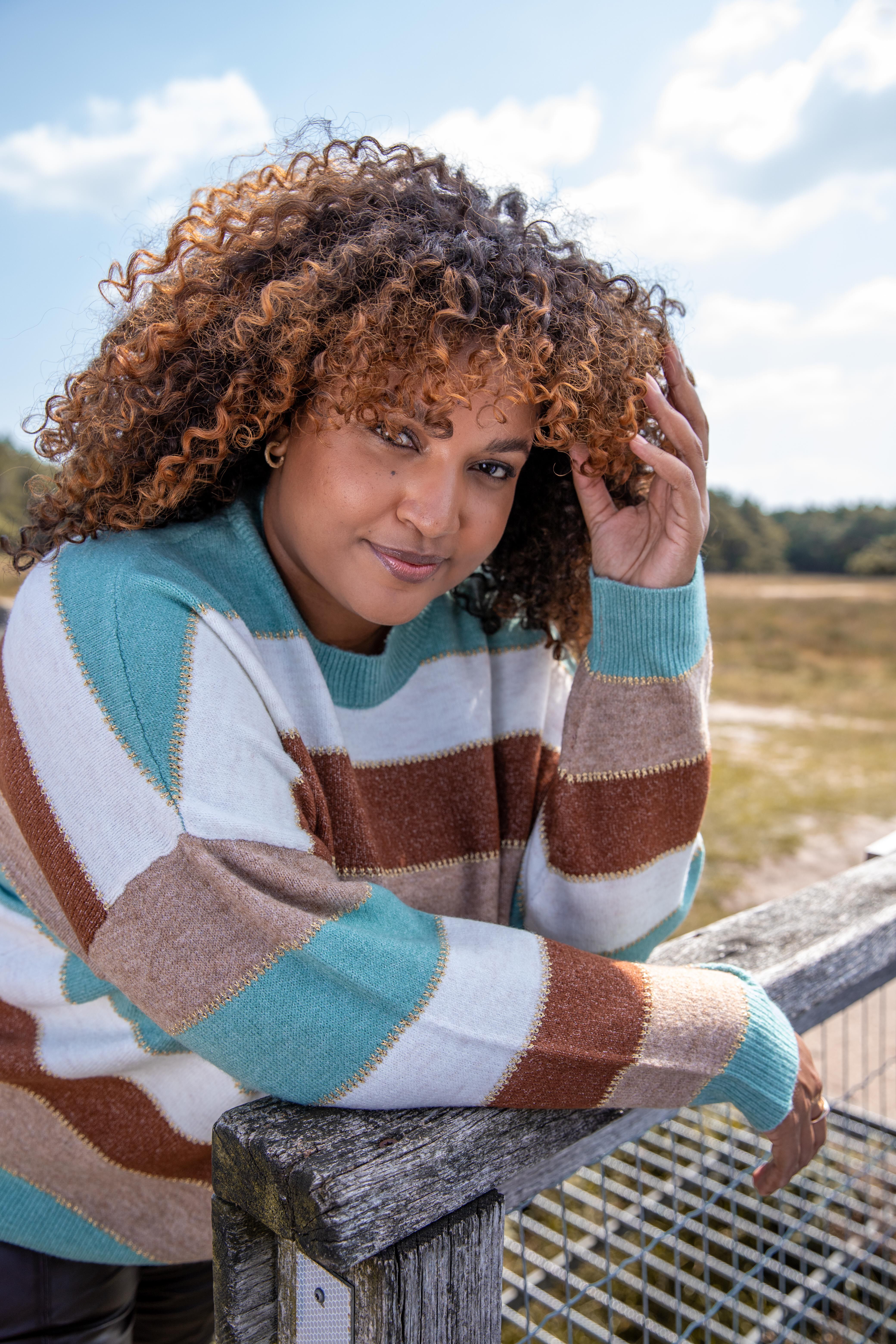 Gestreepte discount dames trui
