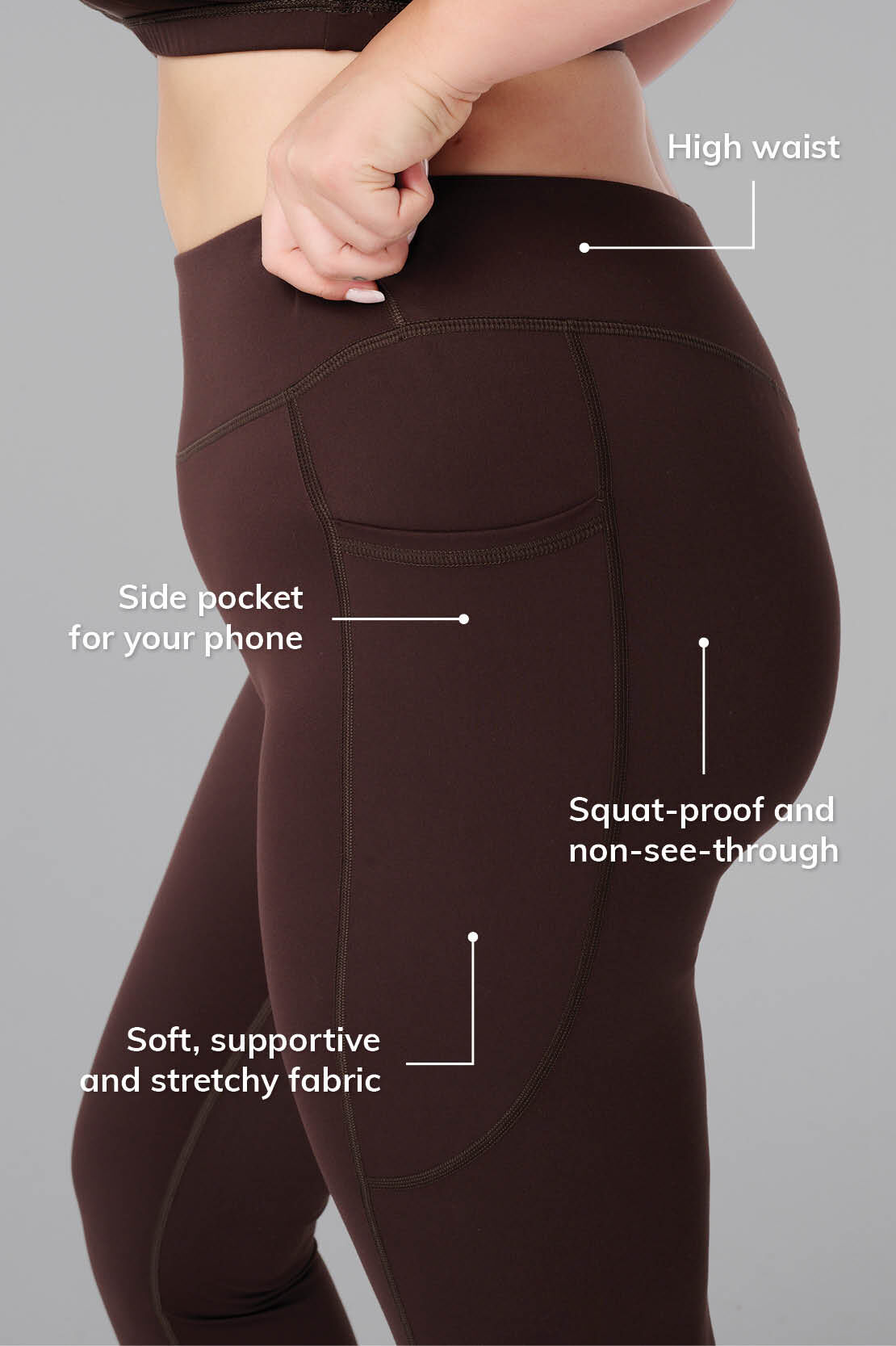 Sportlegging met zijzakken image number 3