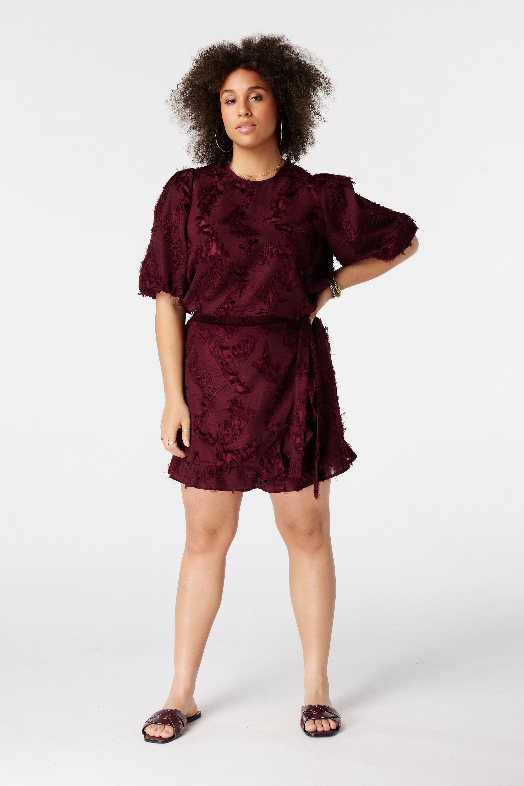 Fluffy overslag skort