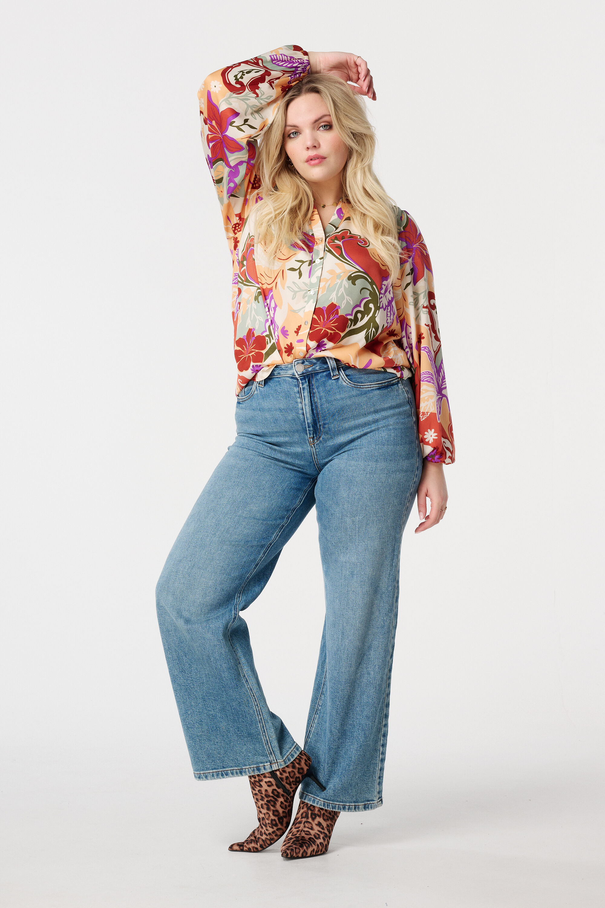 Blouse met bloemen print image number 5