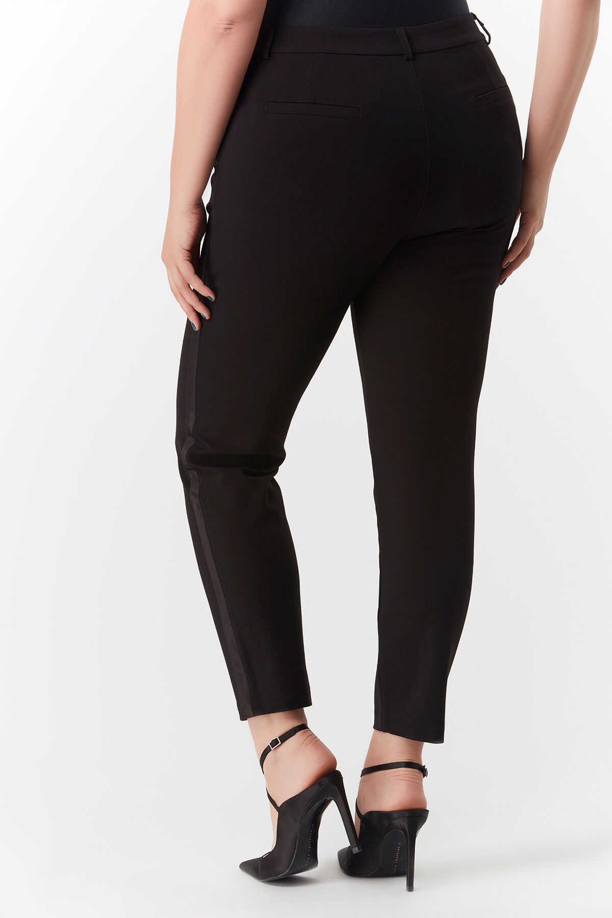 Pantalon met satijnen bies image number 3