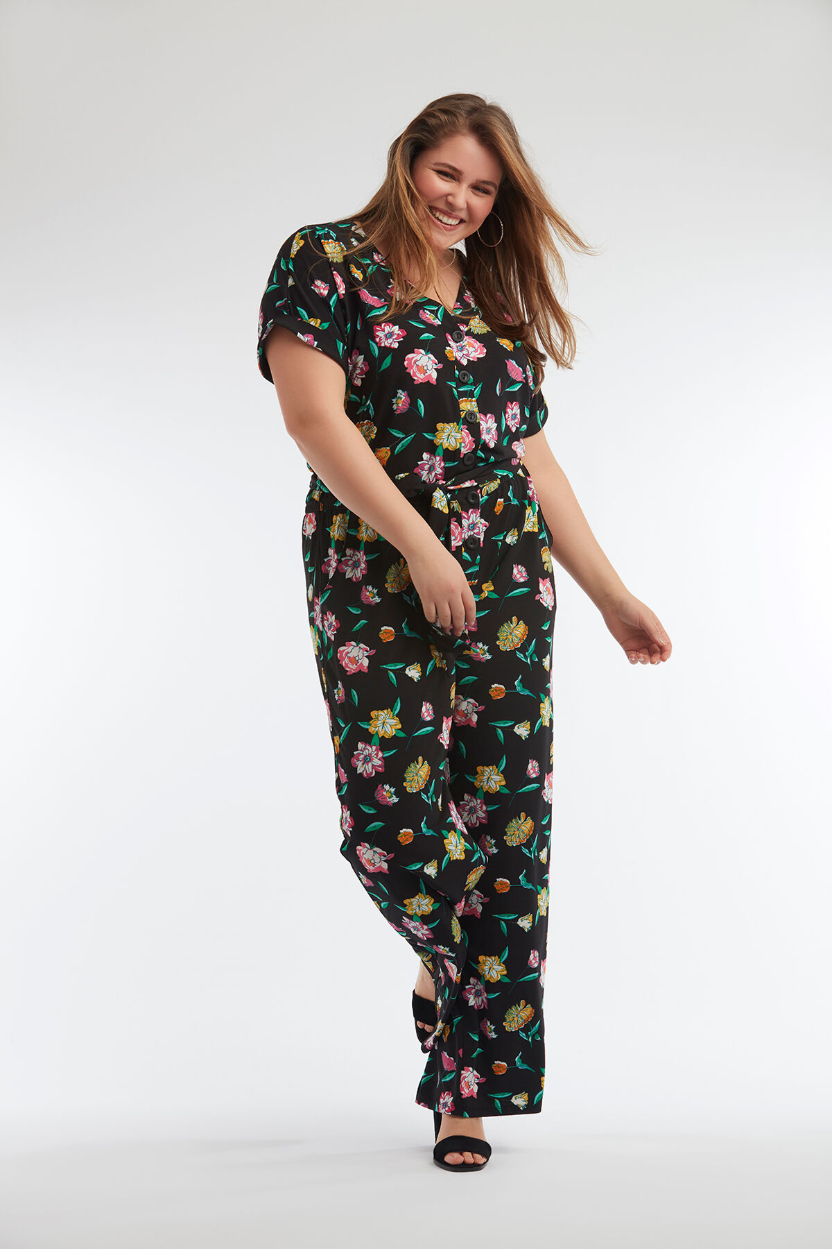 Jumpsuit met bloemprint image number 5