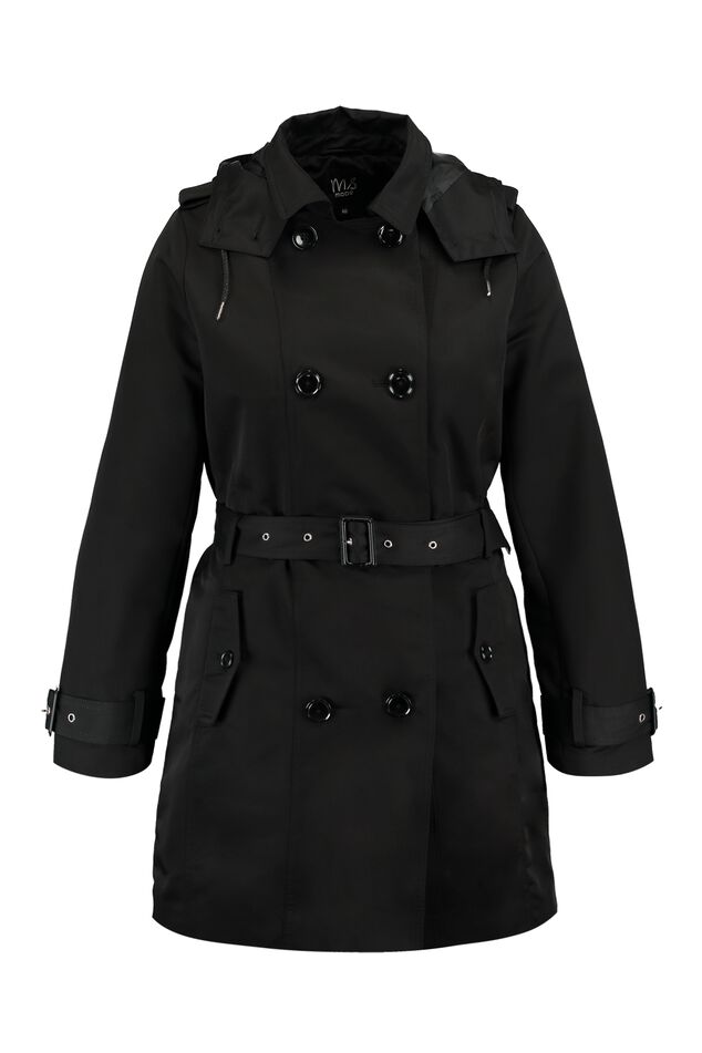 Trenchcoat met afritsbare capuchon image number 1