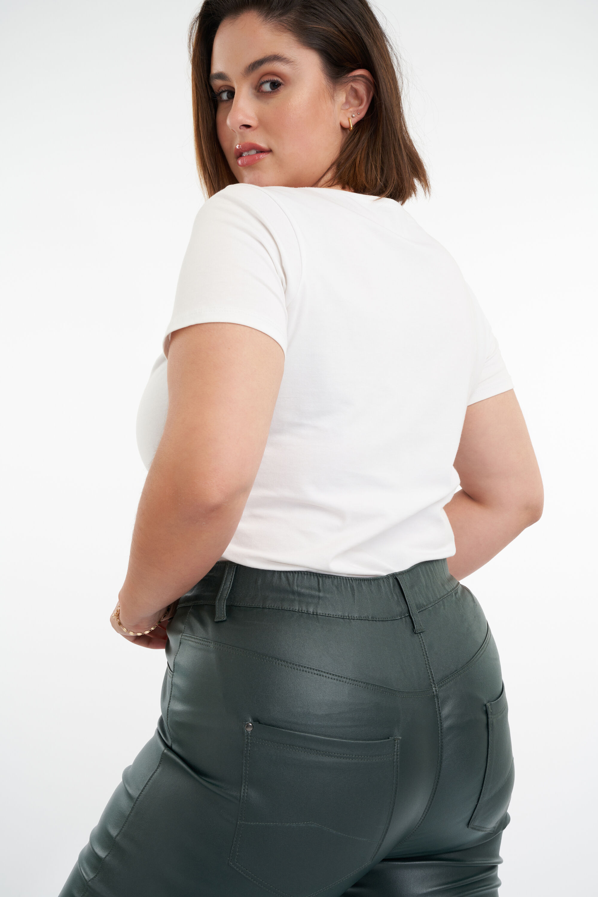 Slim fit 32 inch tregging POPPY  image number 5