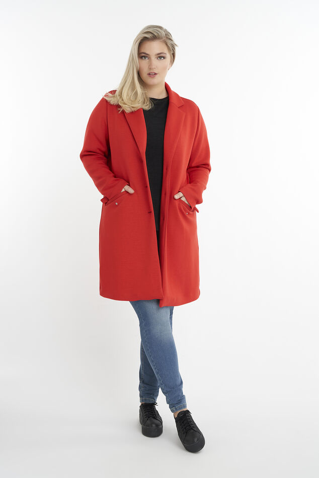 Lange jersey jas image number 4