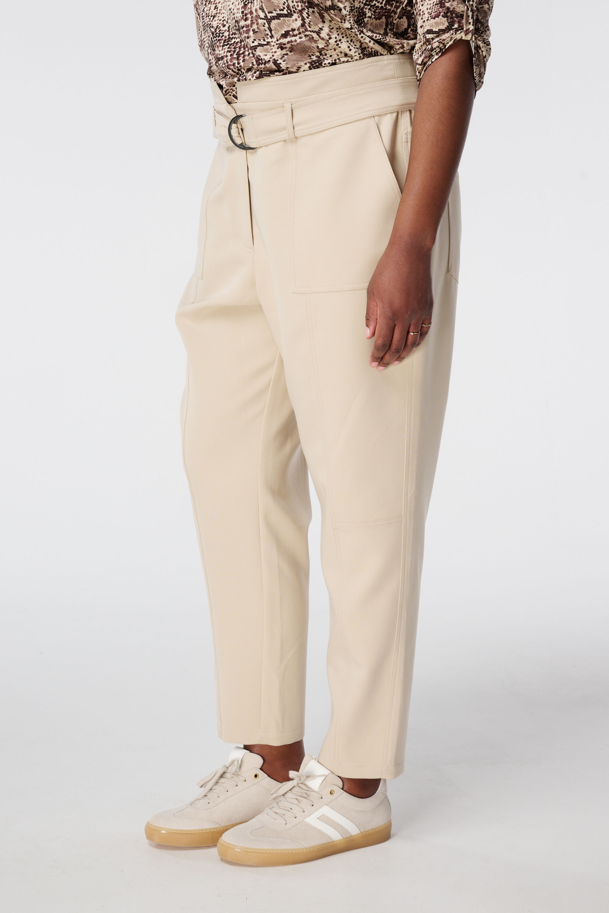 Paperbag broek met ceintuur image number 5