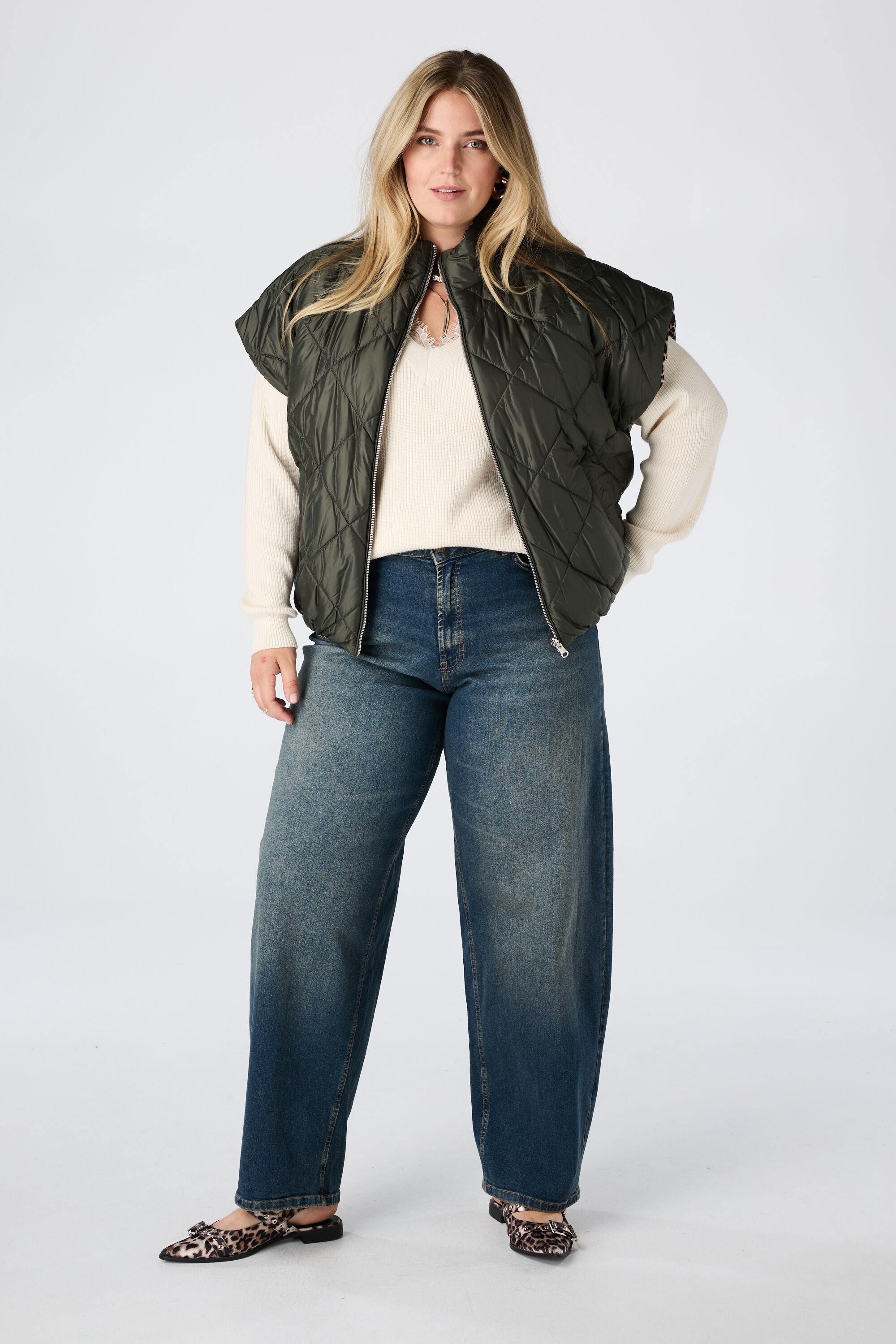 Reversible gewatteerde bodywarmer image number 5