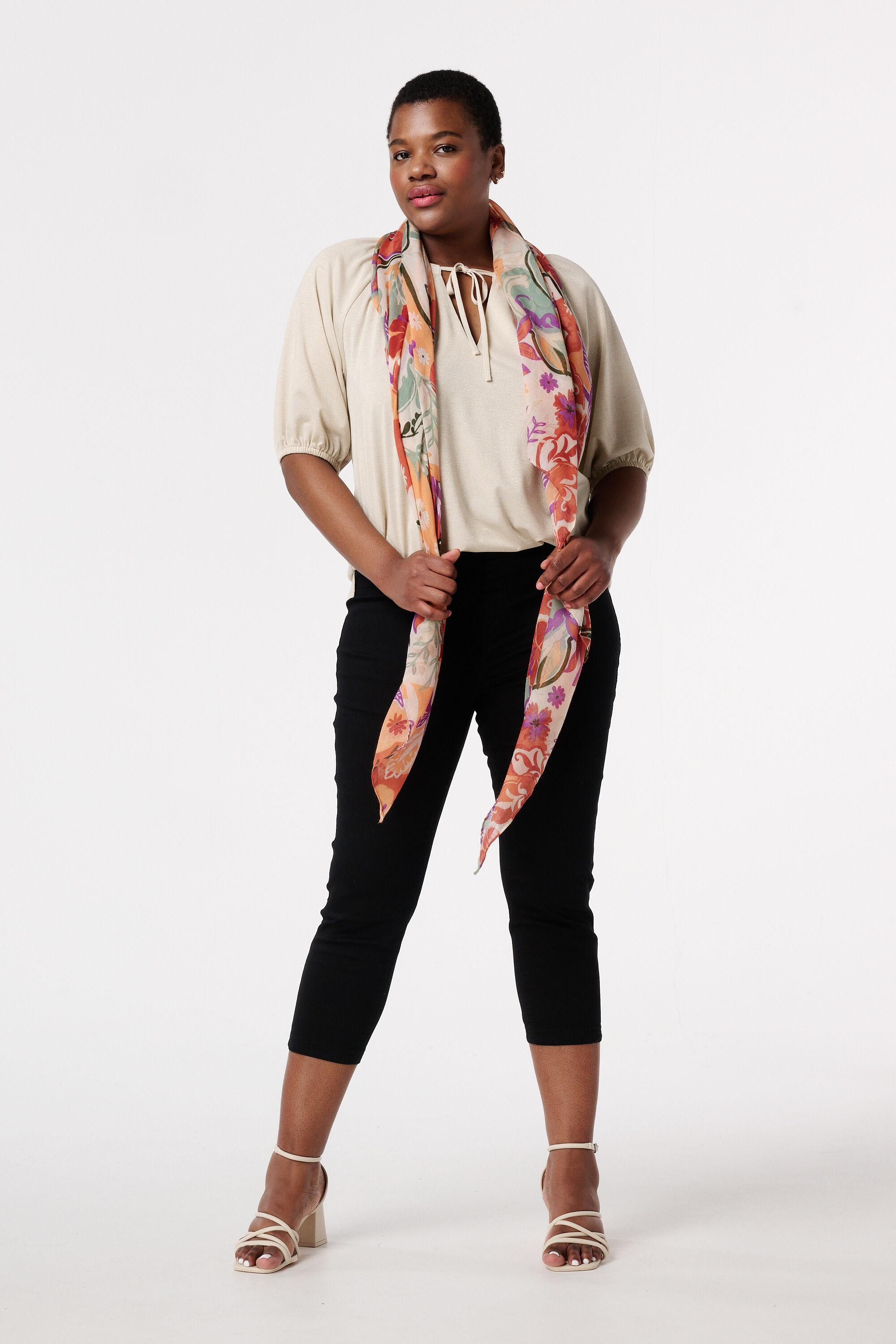 Top met glitter details image number 4