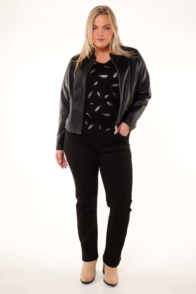 Imitatieleren jack  image number 5