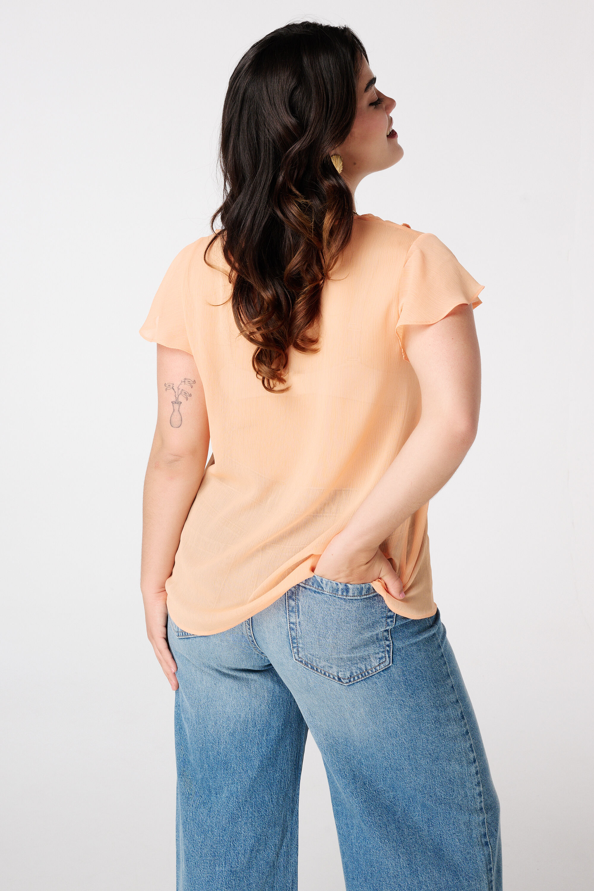 Blouse met volants image number 3