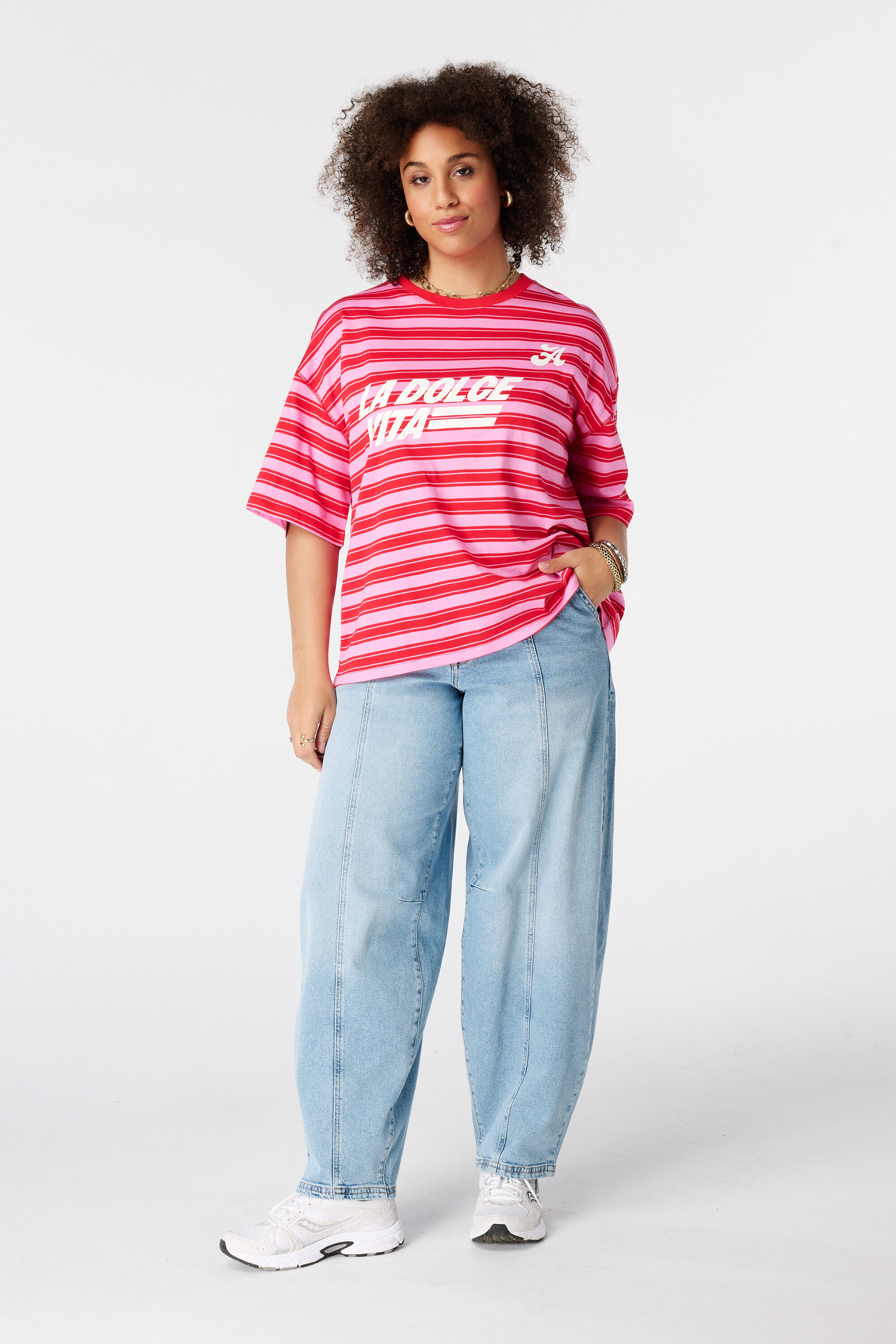 Oversized t-shirt met artwork image number 5